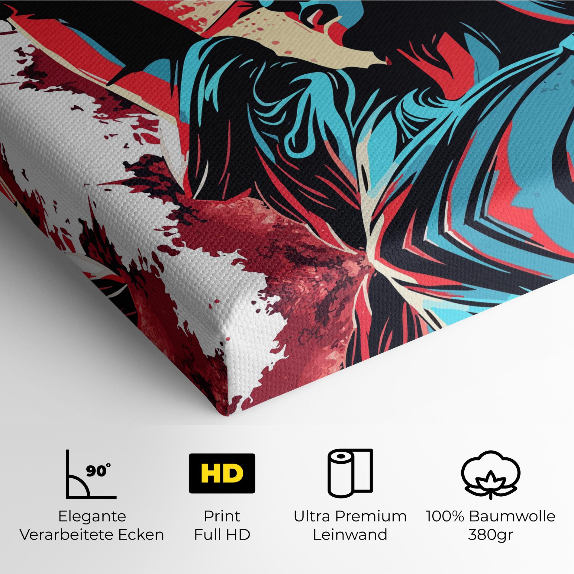 Leinwandbild Liberty Statue Art mockup 4