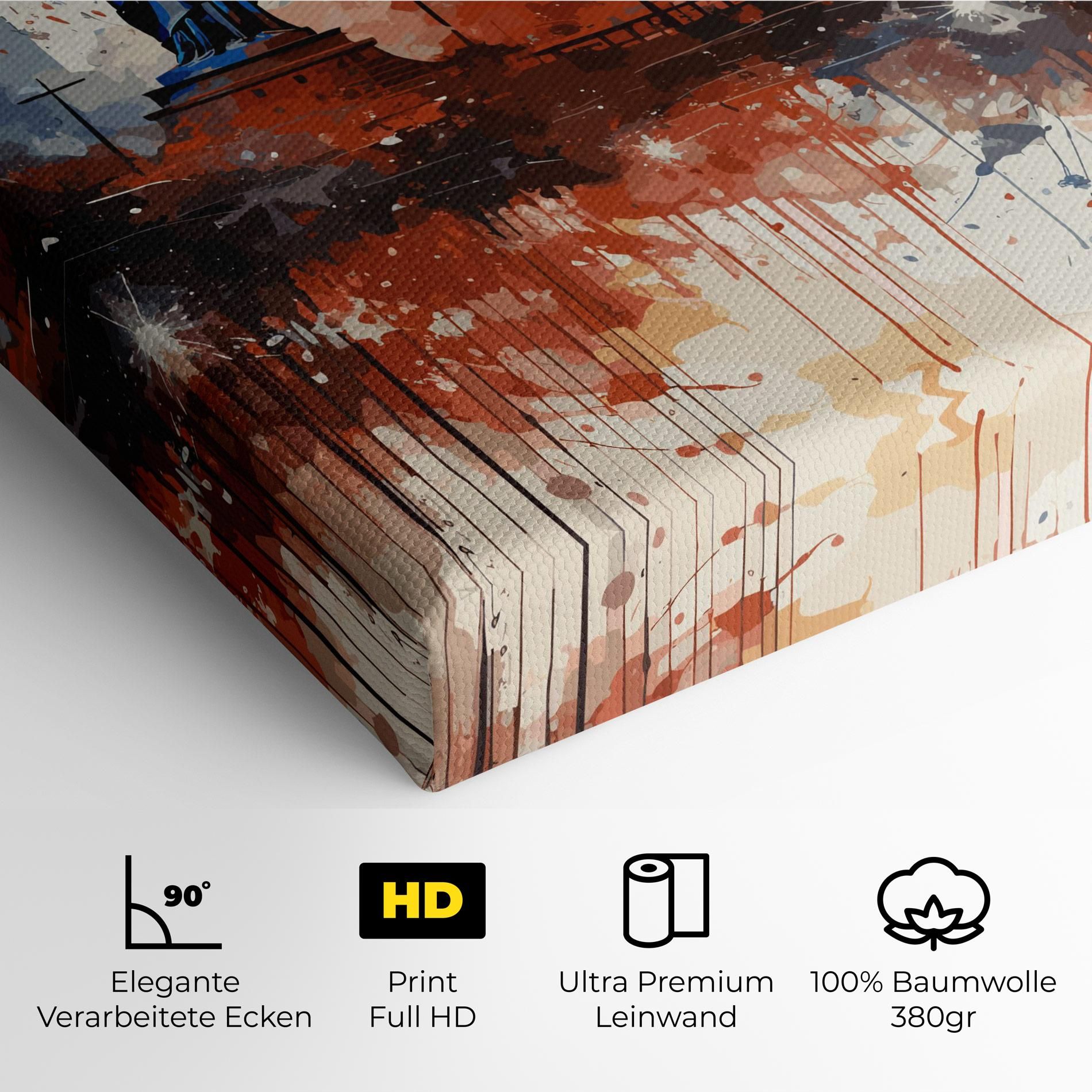 Red Blue Liberty Statue mockup 4