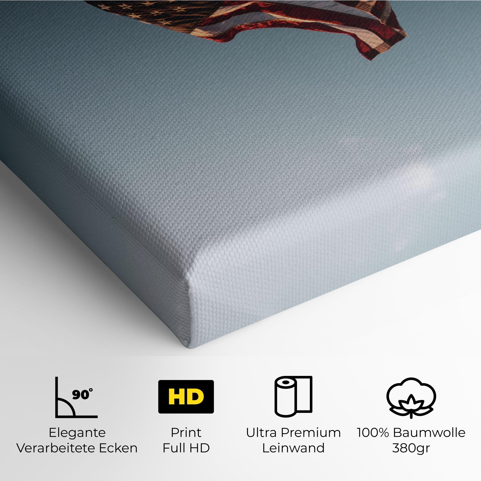 Leinwandbild Usa Flag mockup 4