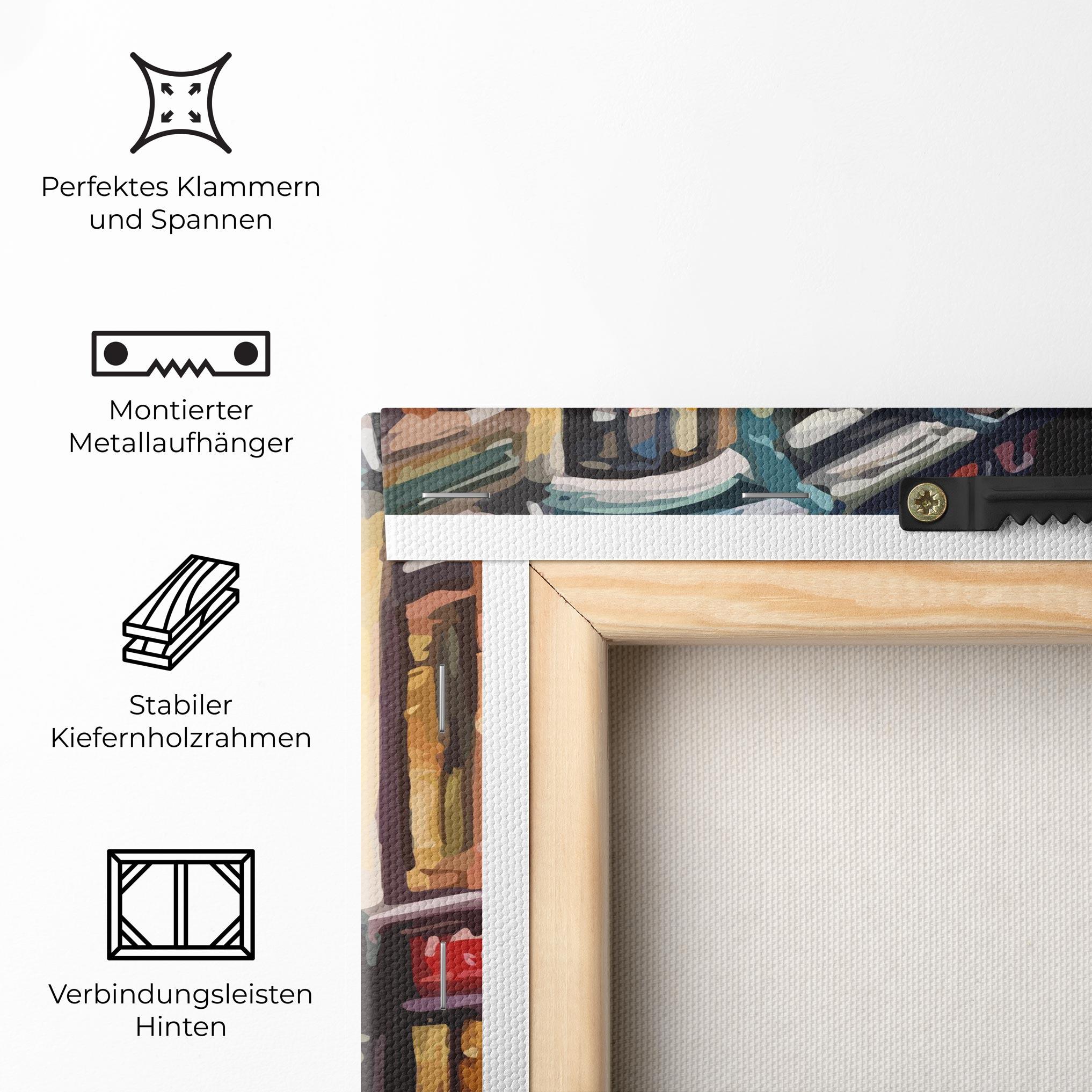 Leinwandbild Yellow Car City Art mockup 5