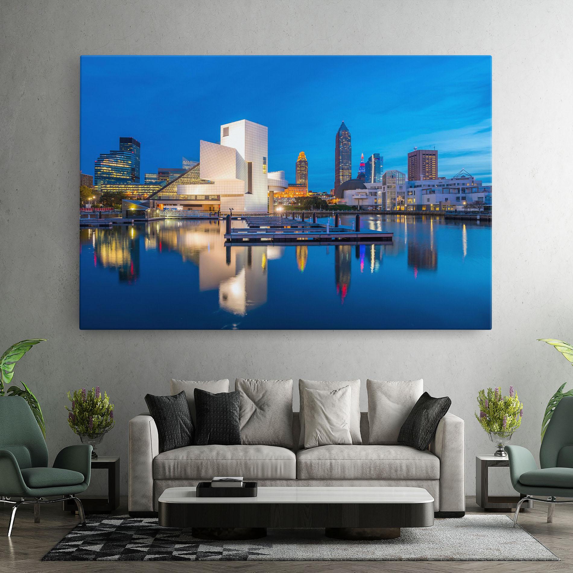 Leinwandbild Lakefront Ohio Usa mockup 7
