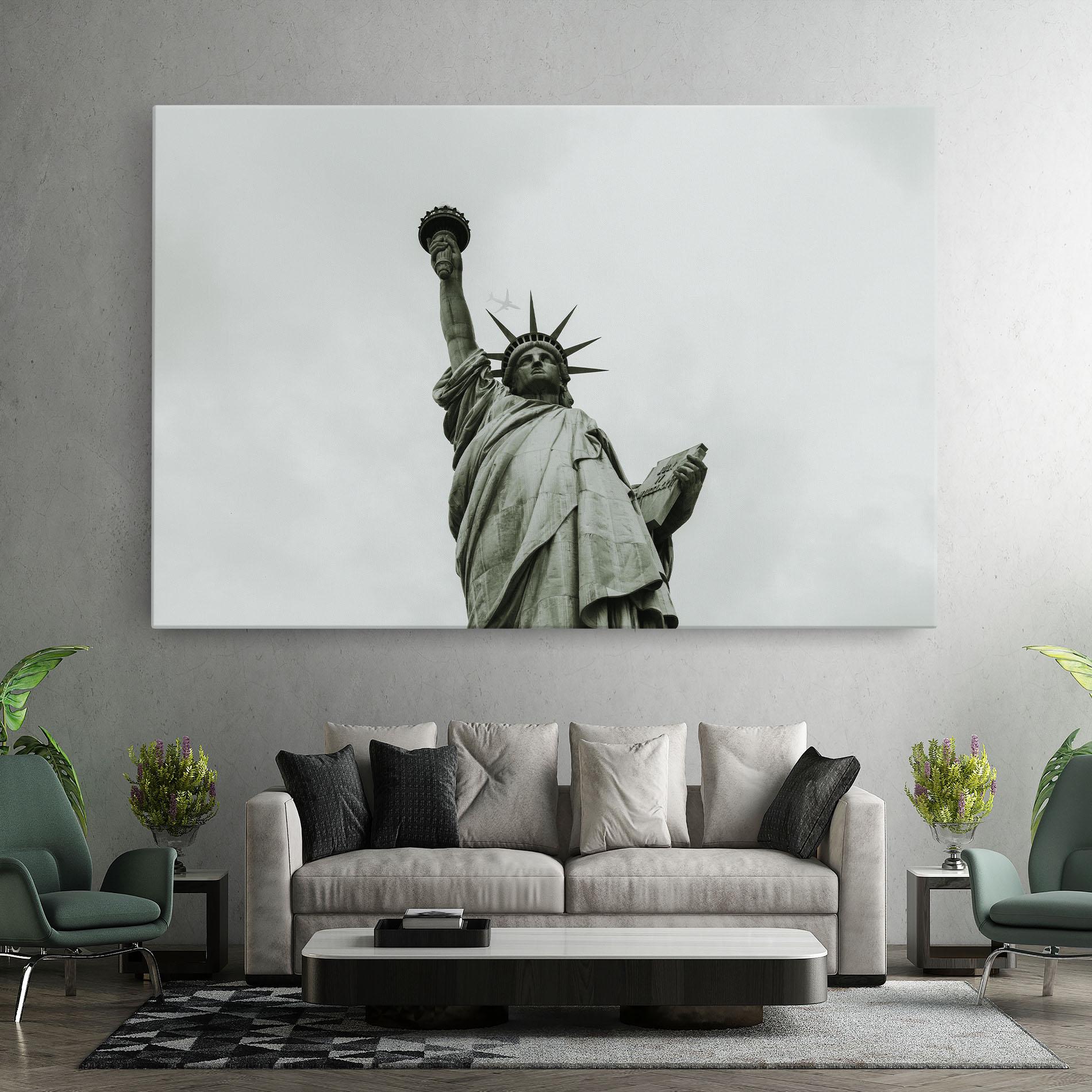 Leinwandbild Liberty Statue Day mockup 7