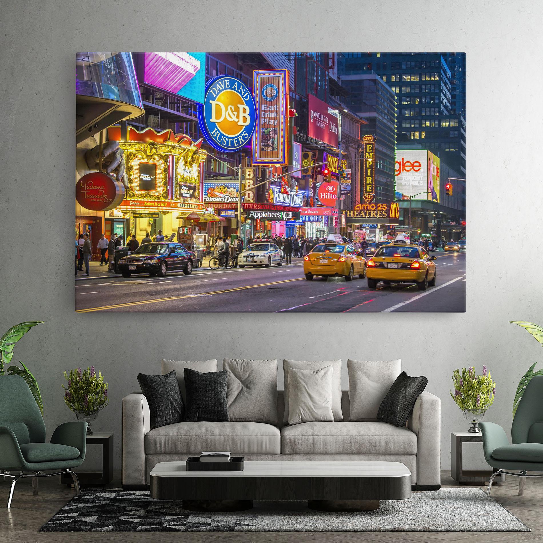Leinwandbild New York Lights mockup 7