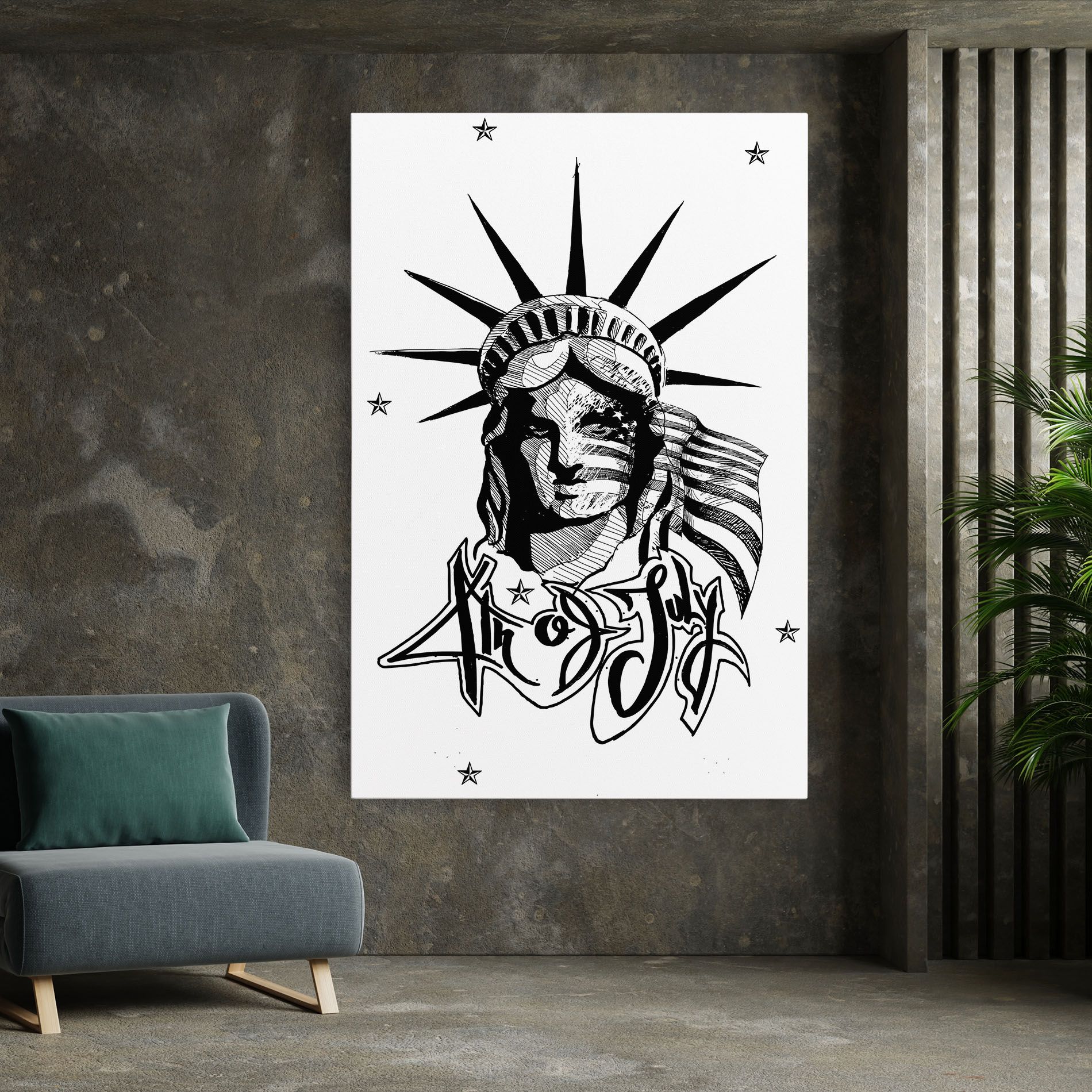 Head Of Liberty Statue mockup 7