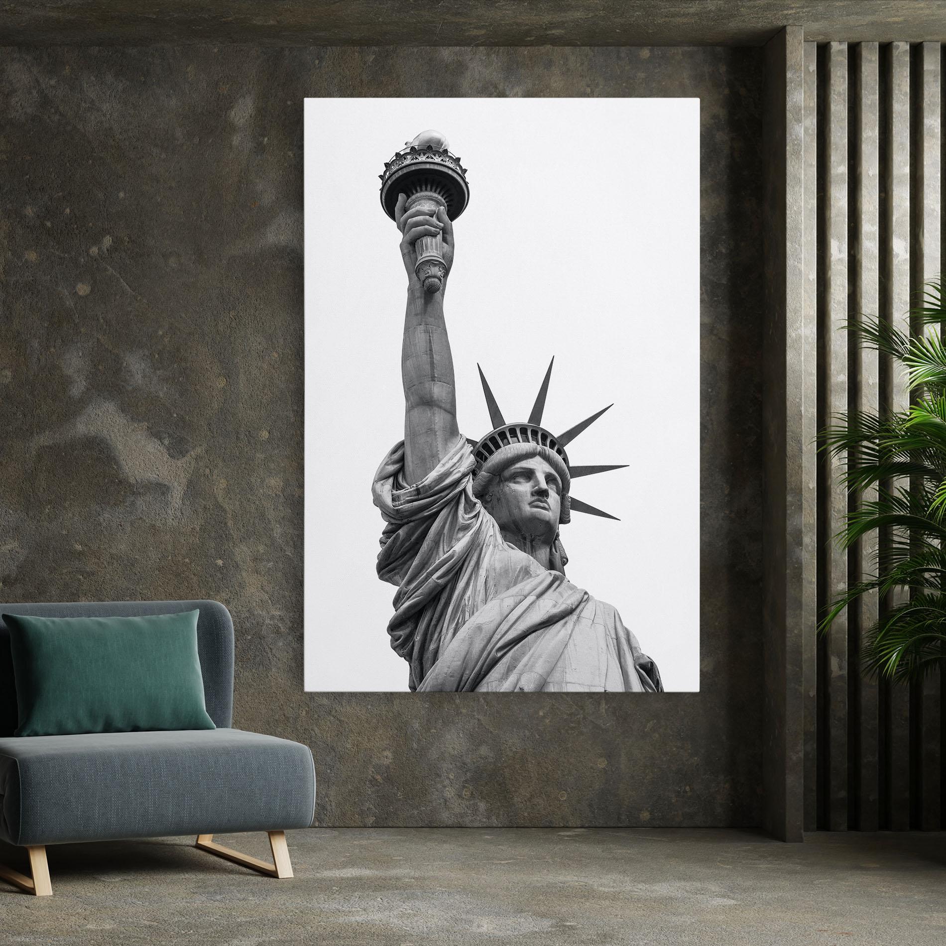 Leinwandbild Liberty Statue mockup 7
