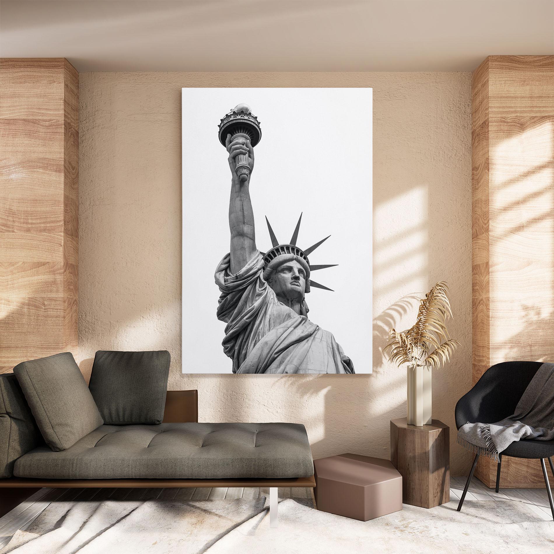Leinwandbild Liberty Statue mockup 8