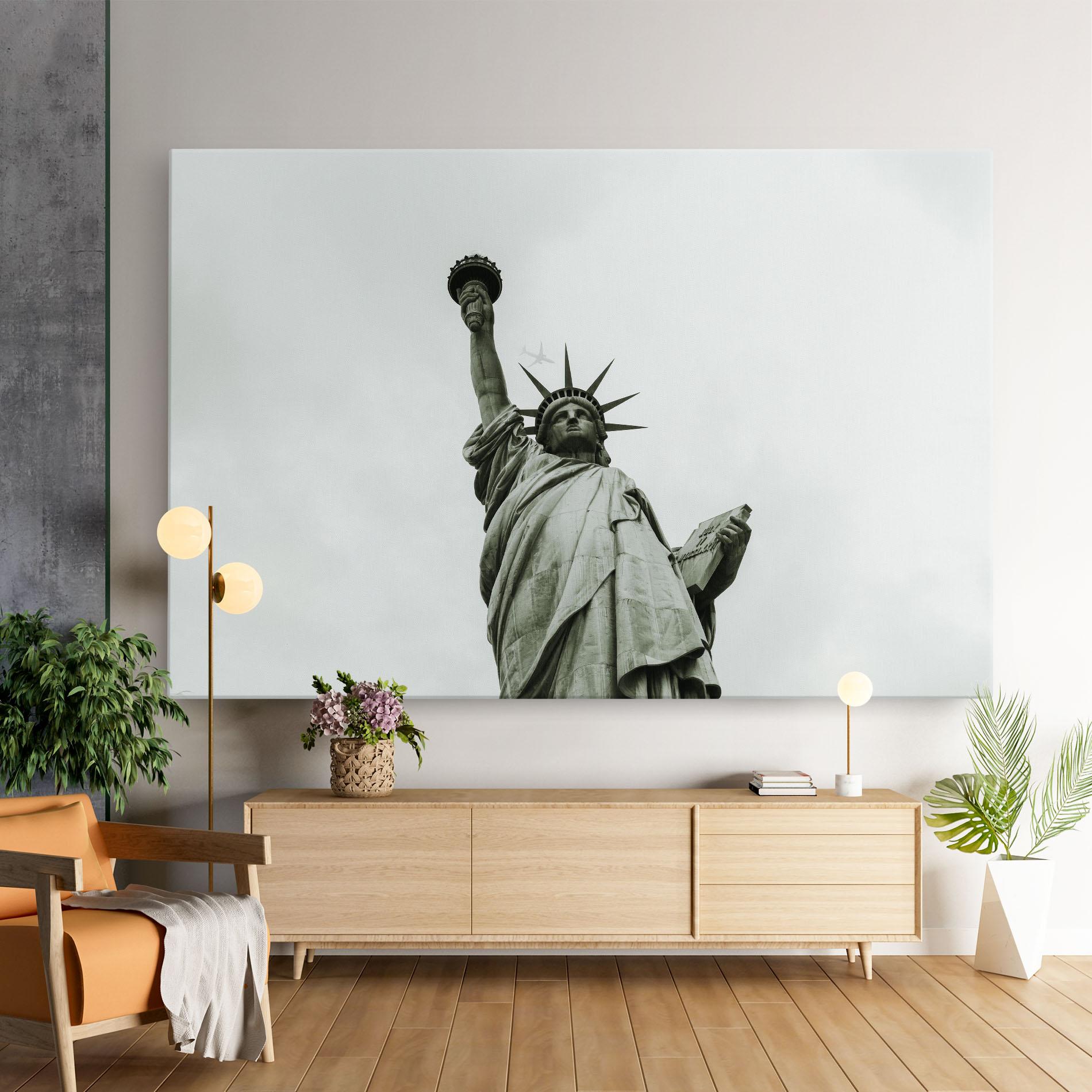 Leinwandbild Liberty Statue Day mockup 9