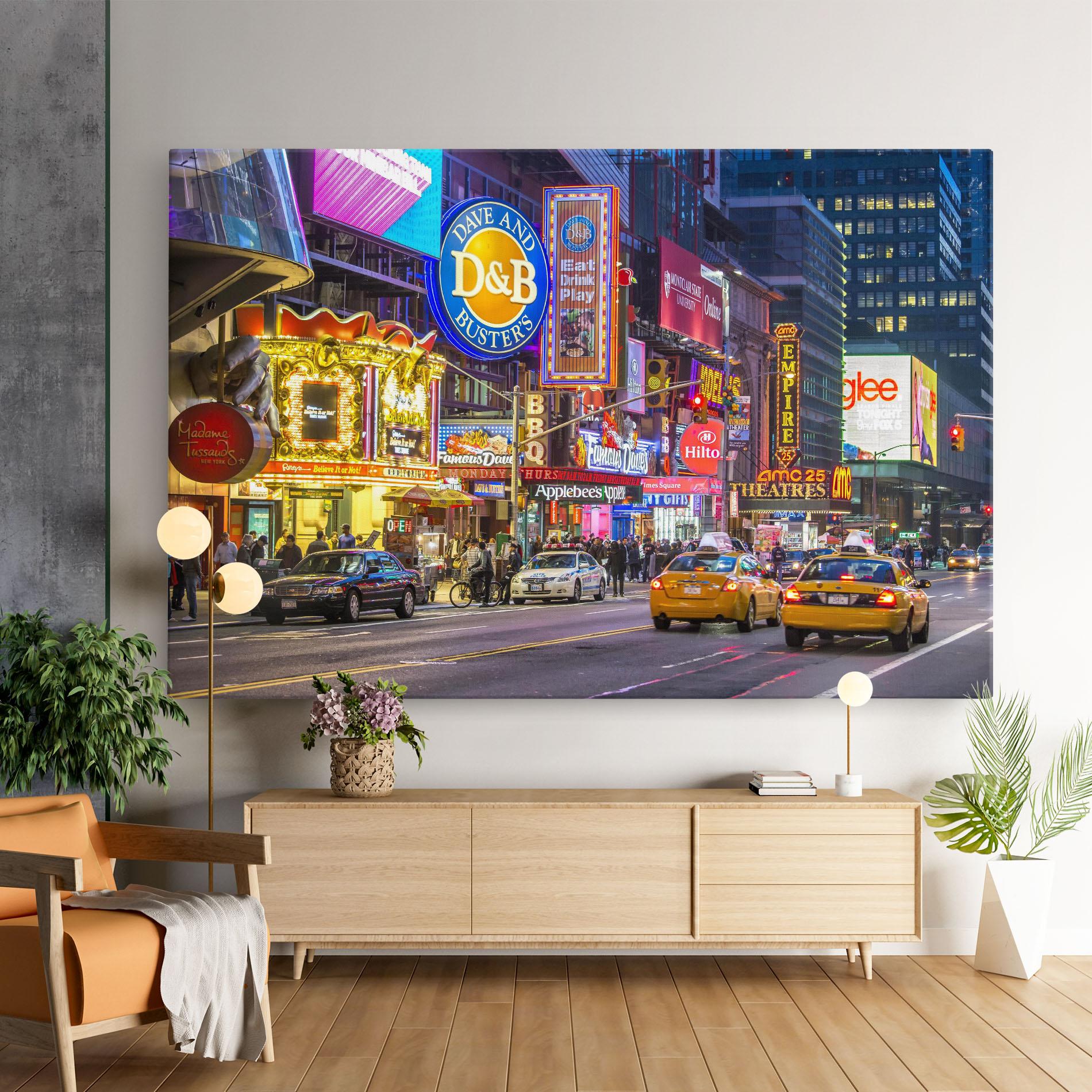 Leinwandbild New York Lights mockup 9