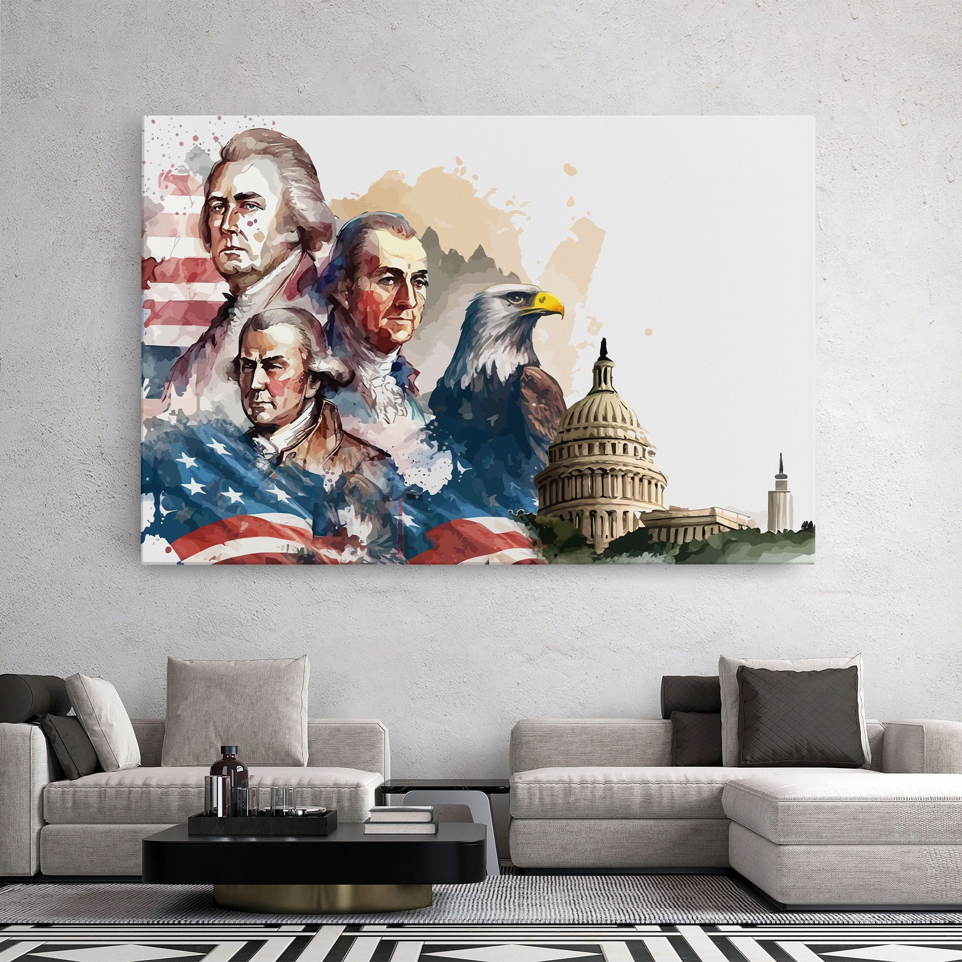 American Flag Art mockup 2