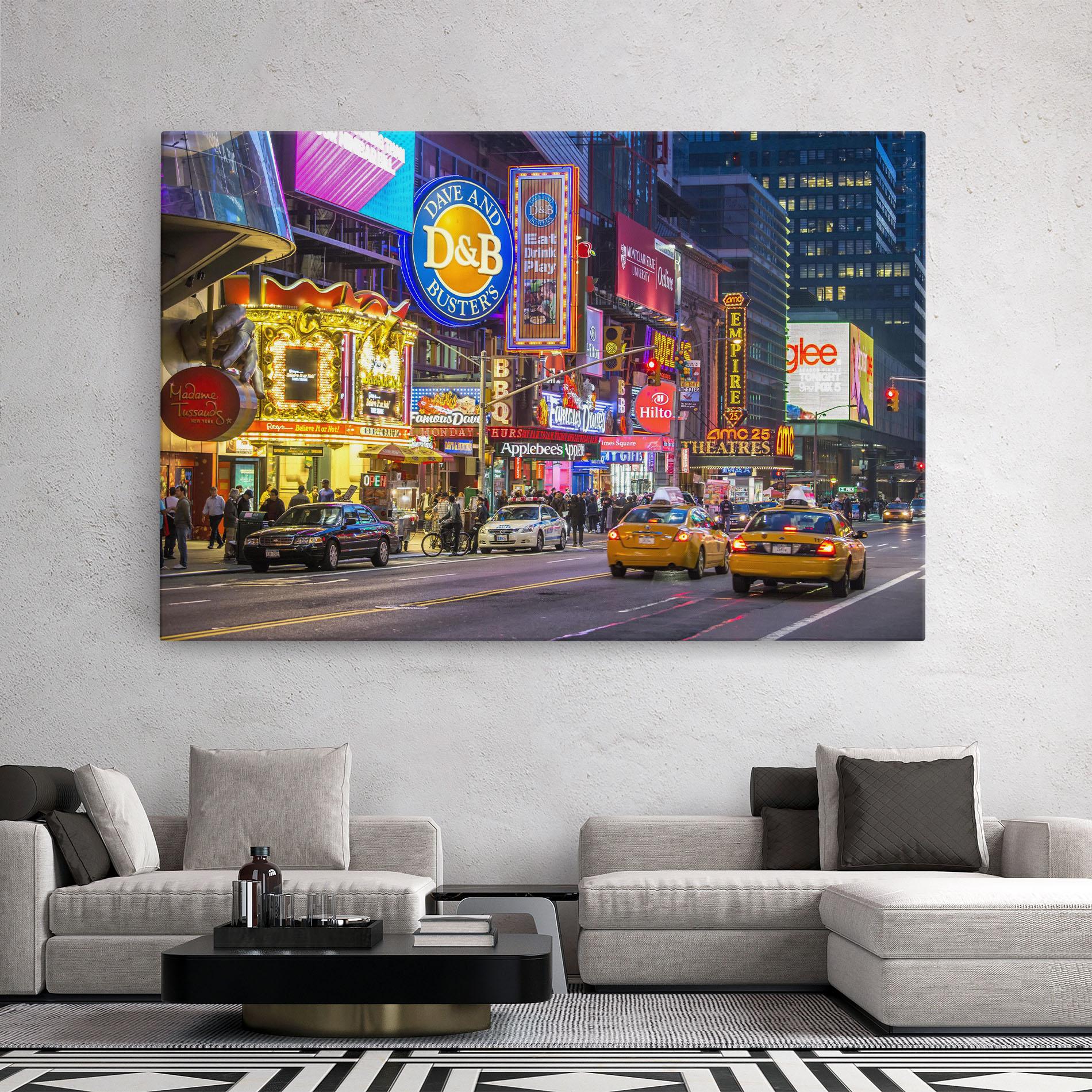 Leinwandbild New York Lights mockup 2