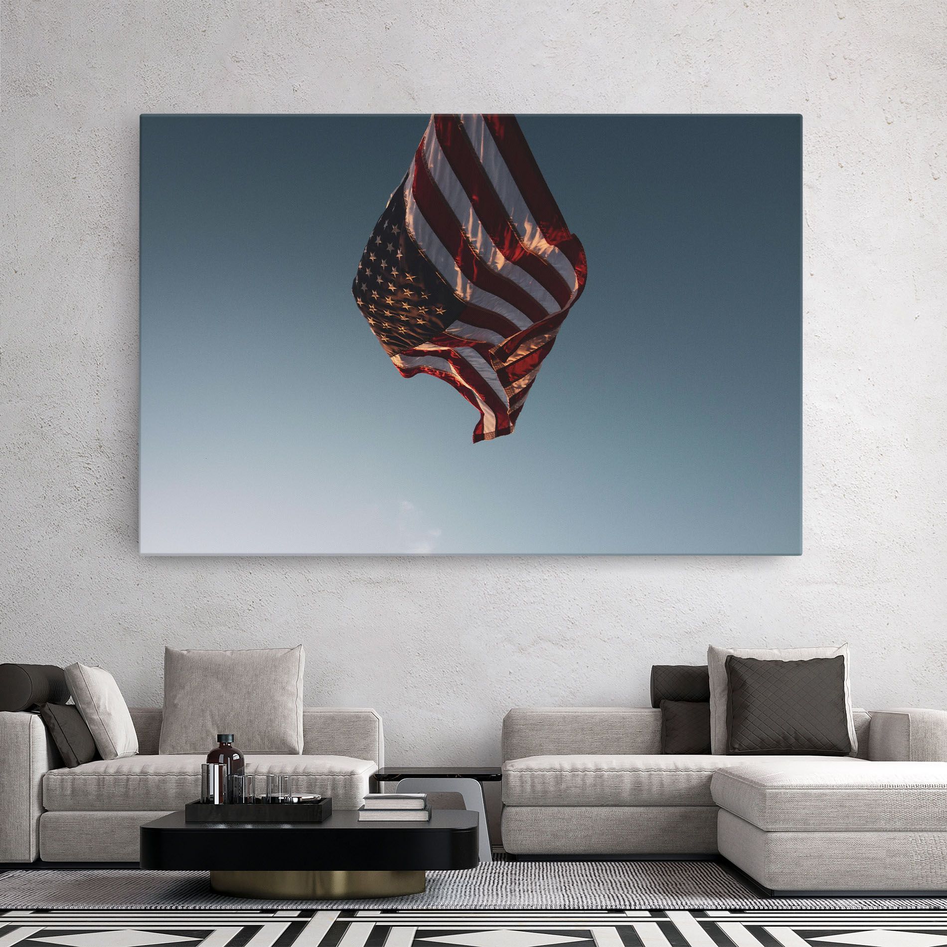 Usa Flag mockup 2