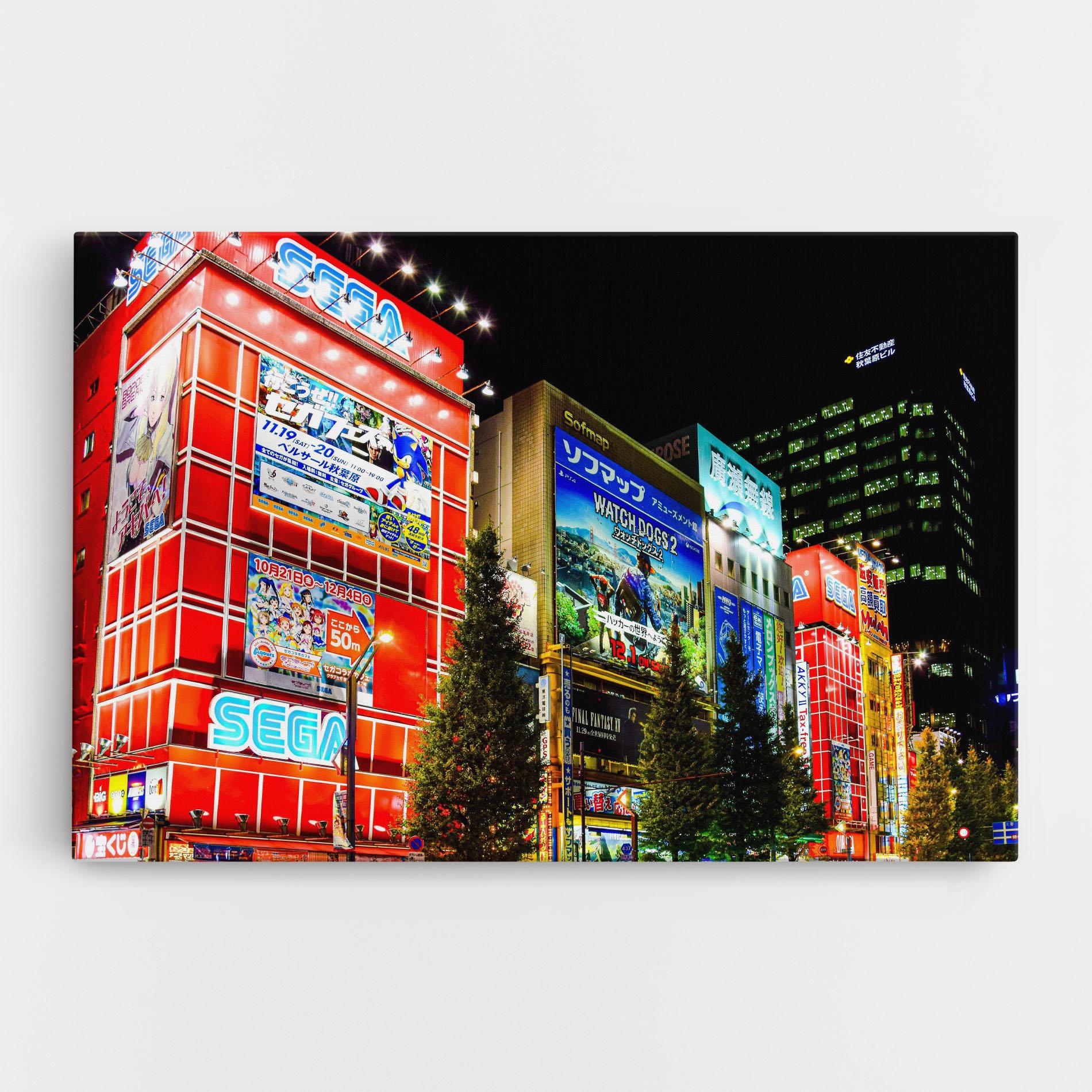 Leinwandbild Akihabara Night mockup 0