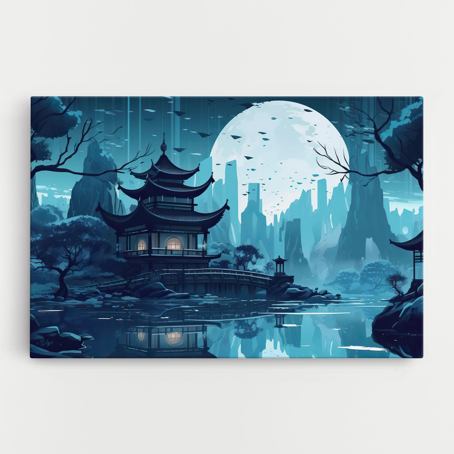 Leinwandbild Chinese Cartoon mockup 0