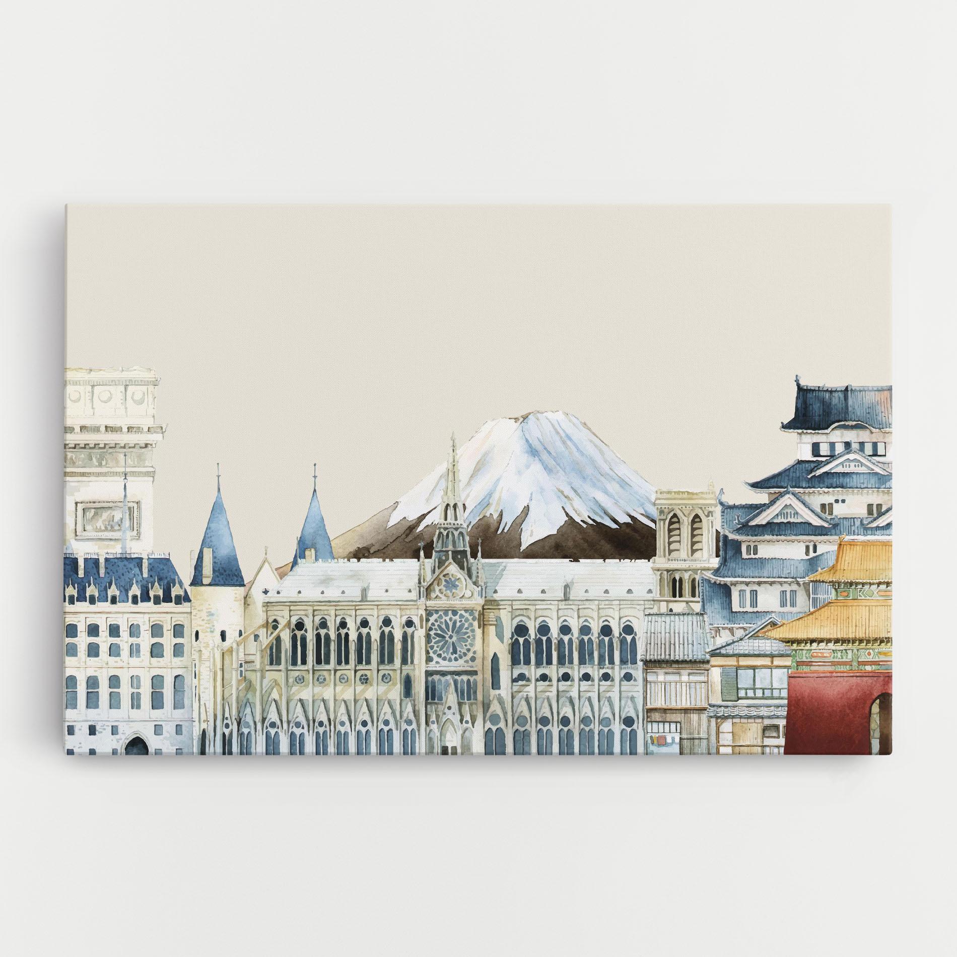 Leinwandbild City Mix mockup 0