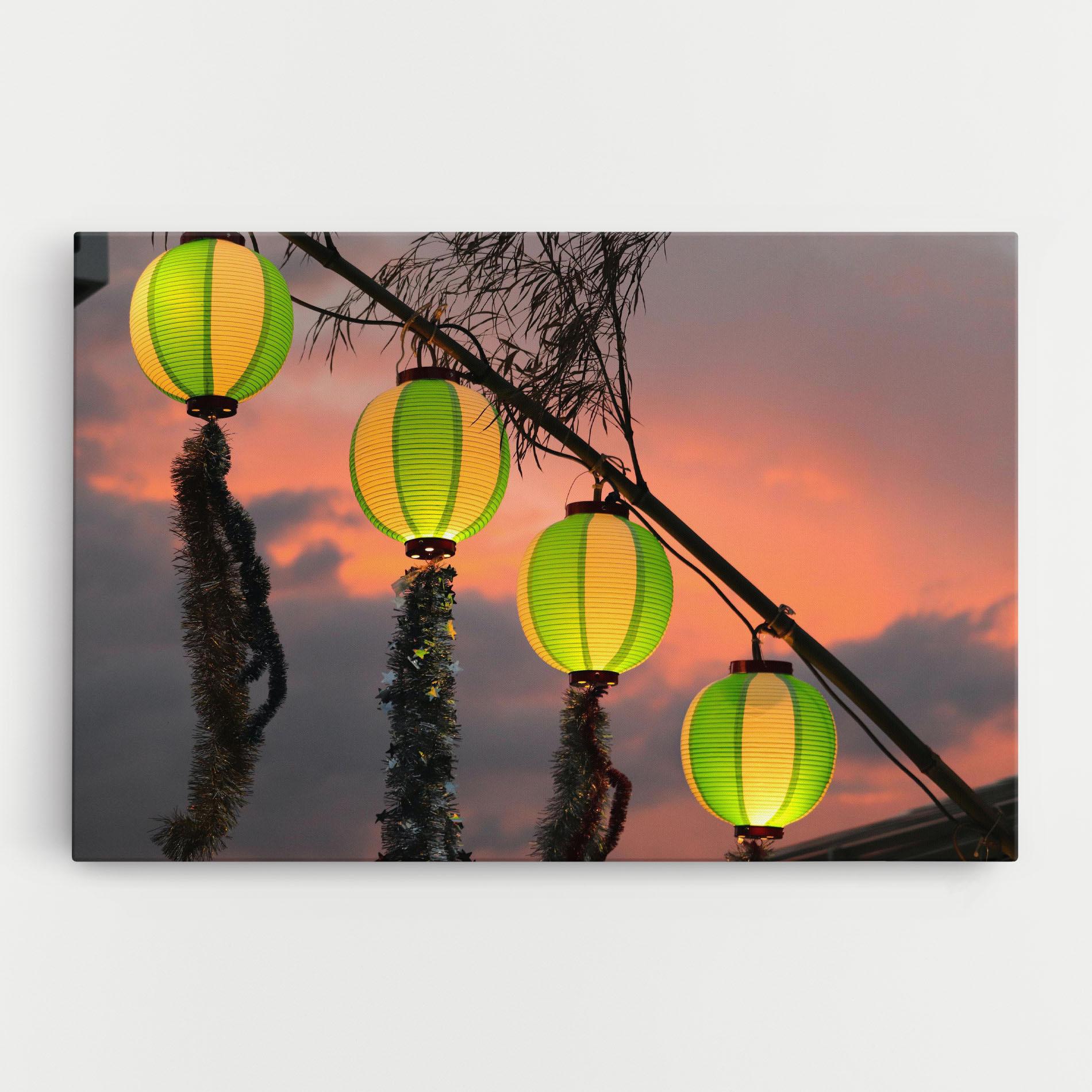 Leinwandbild Green Lights mockup 0