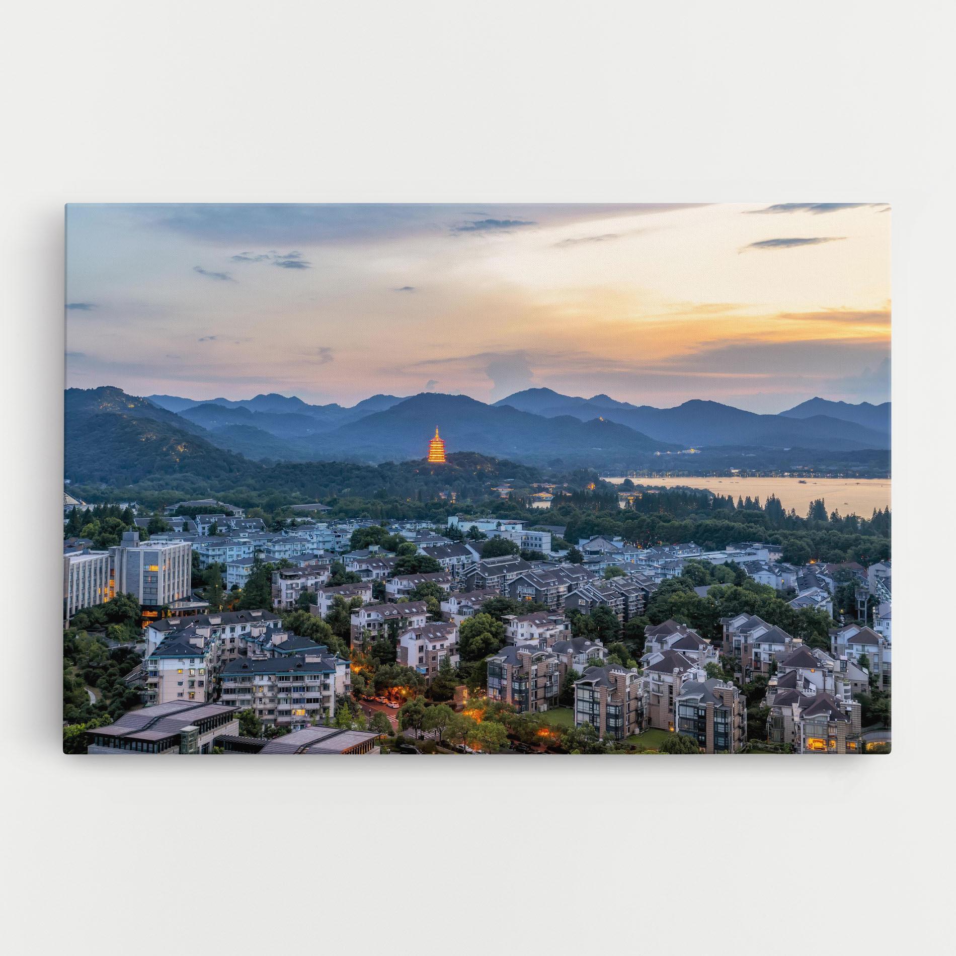 Leinwandbild Hangzhou China mockup 0