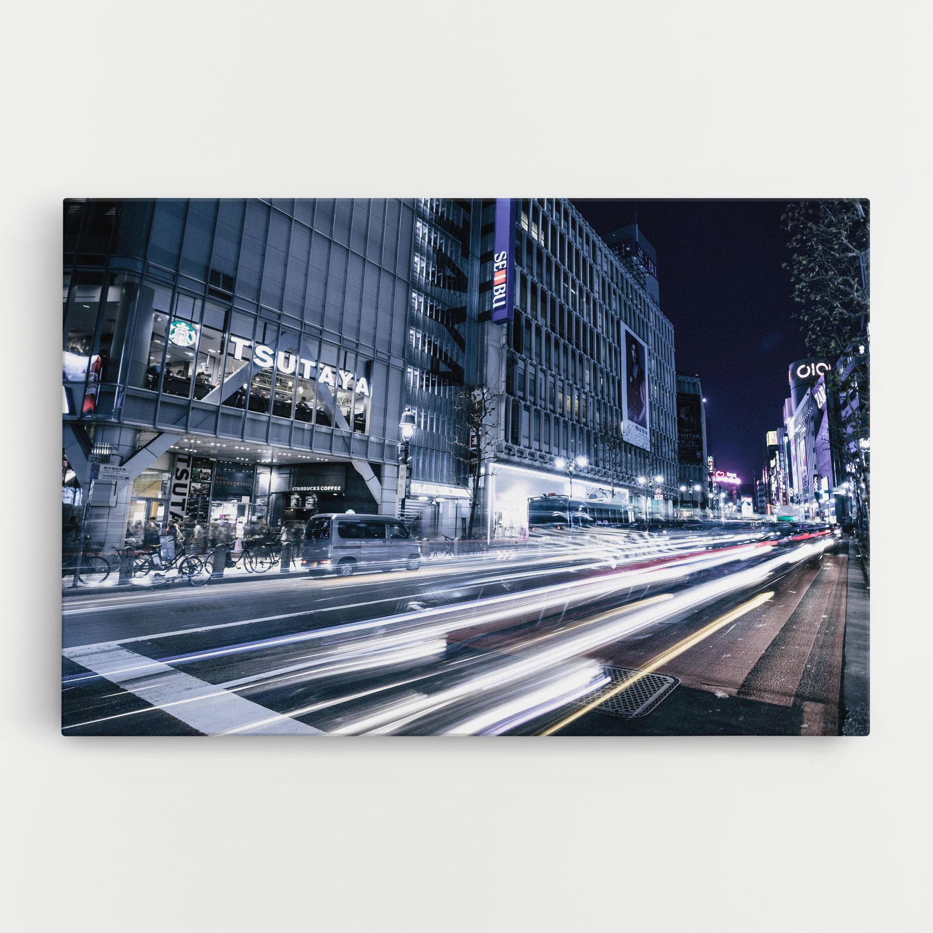 Leinwandbild Road Traffic mockup 0