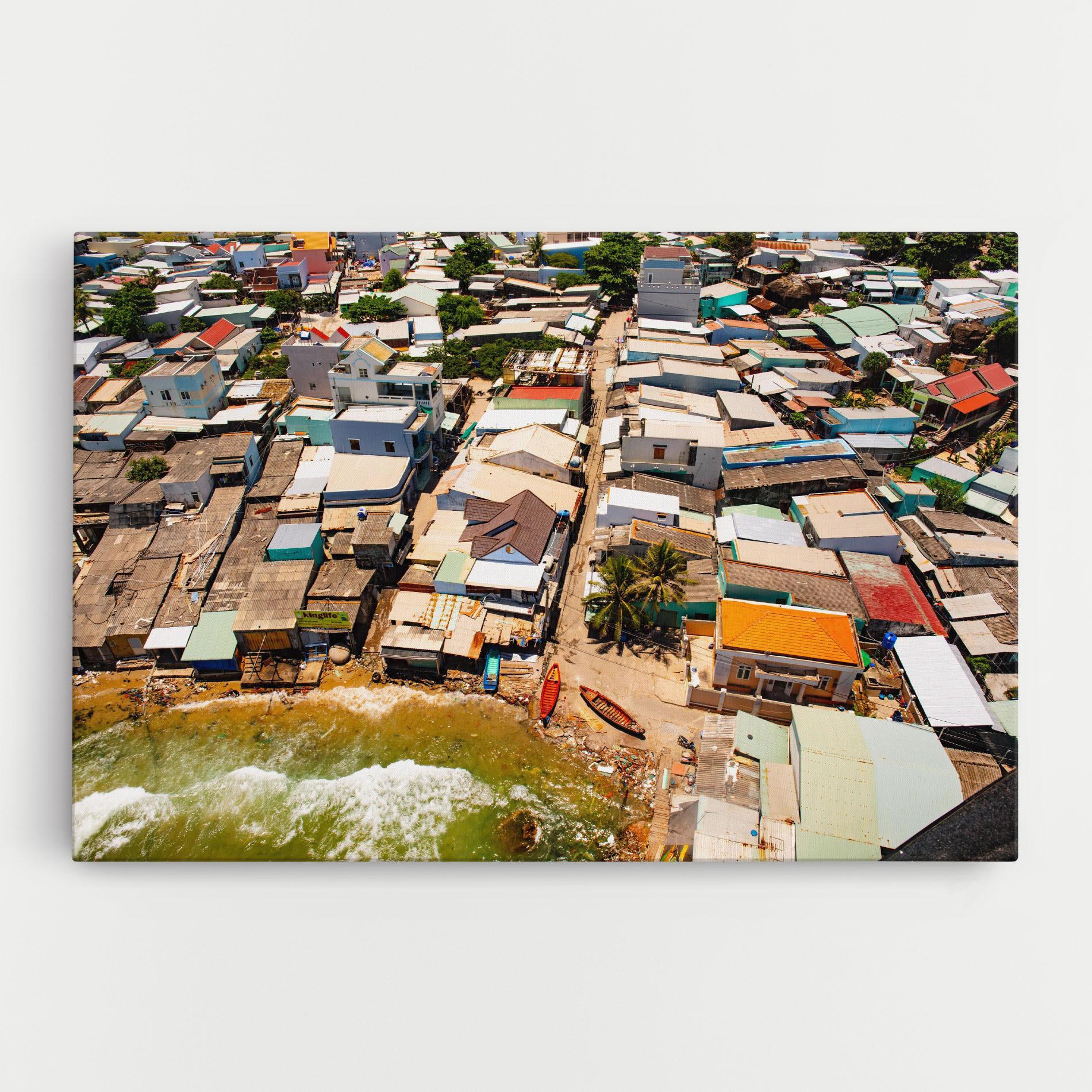 Leinwandbild Vietnam Slums mockup 0