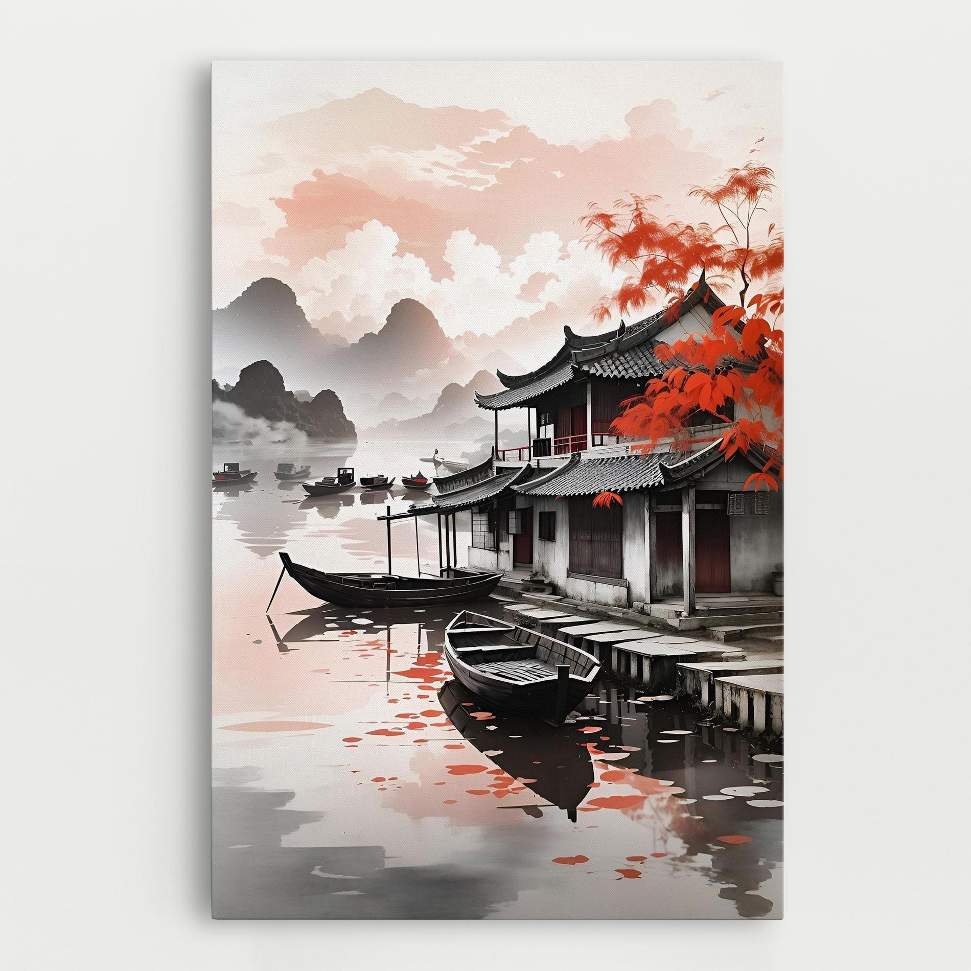 Leinwandbild Architecture Reflections mockup 0