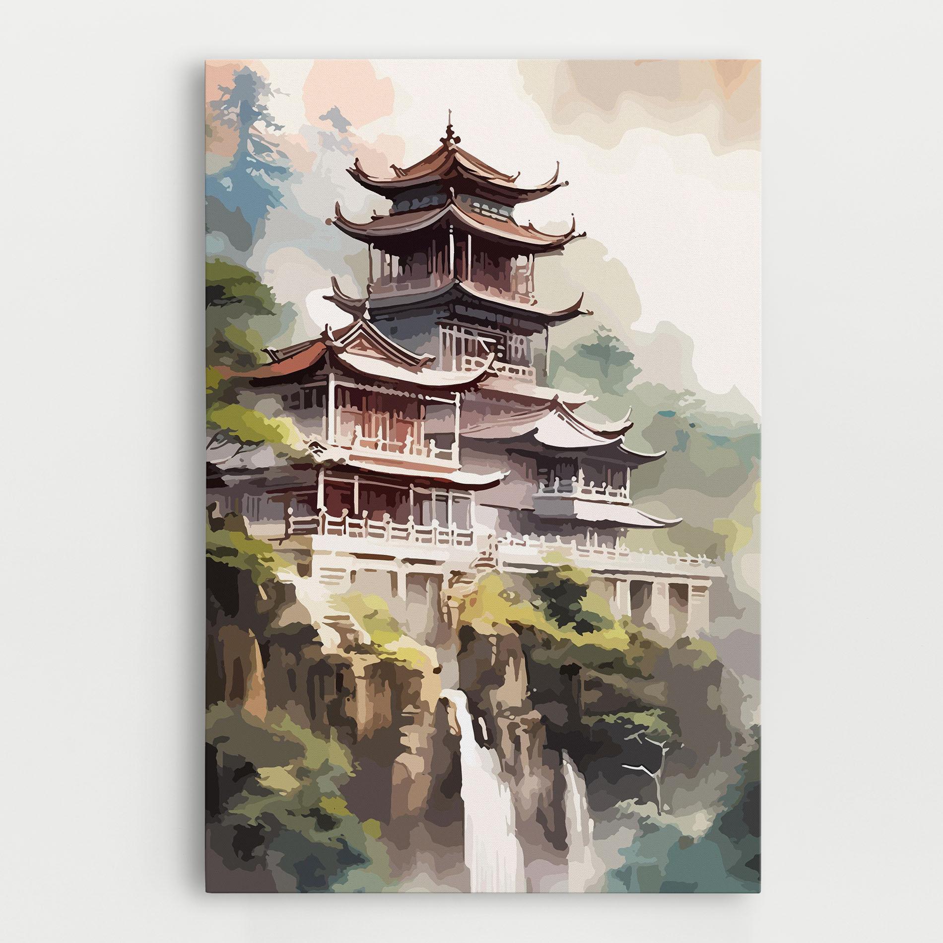 Leinwandbild Temple Painting mockup 0