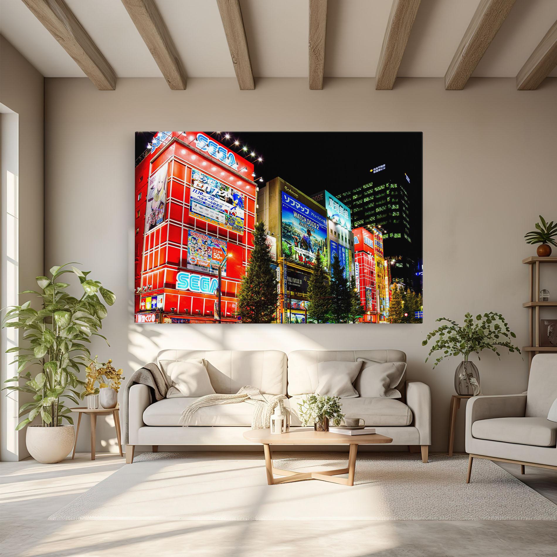 Leinwandbild Akihabara Night mockup 6