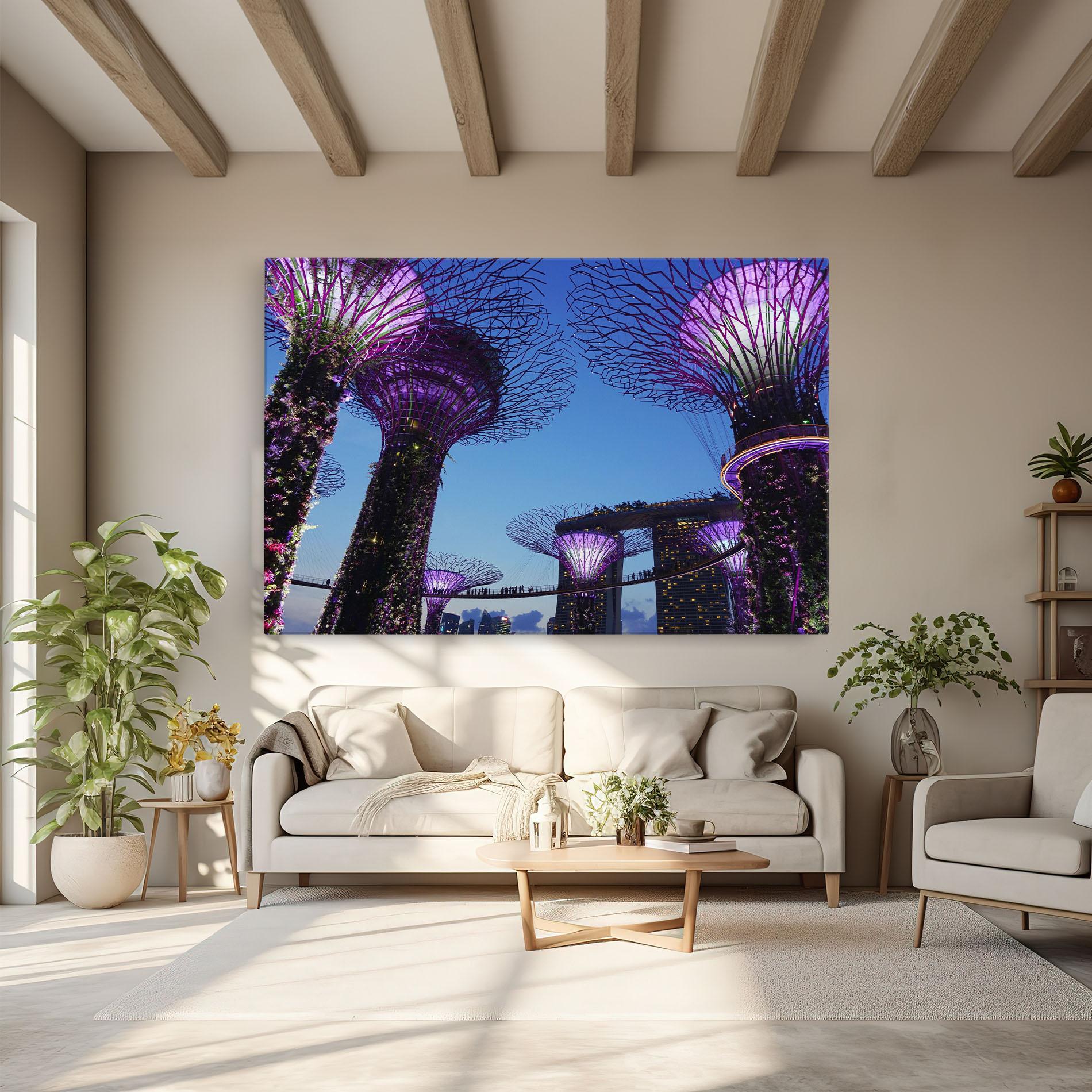 Leinwandbild Gardens By The Bay mockup 6