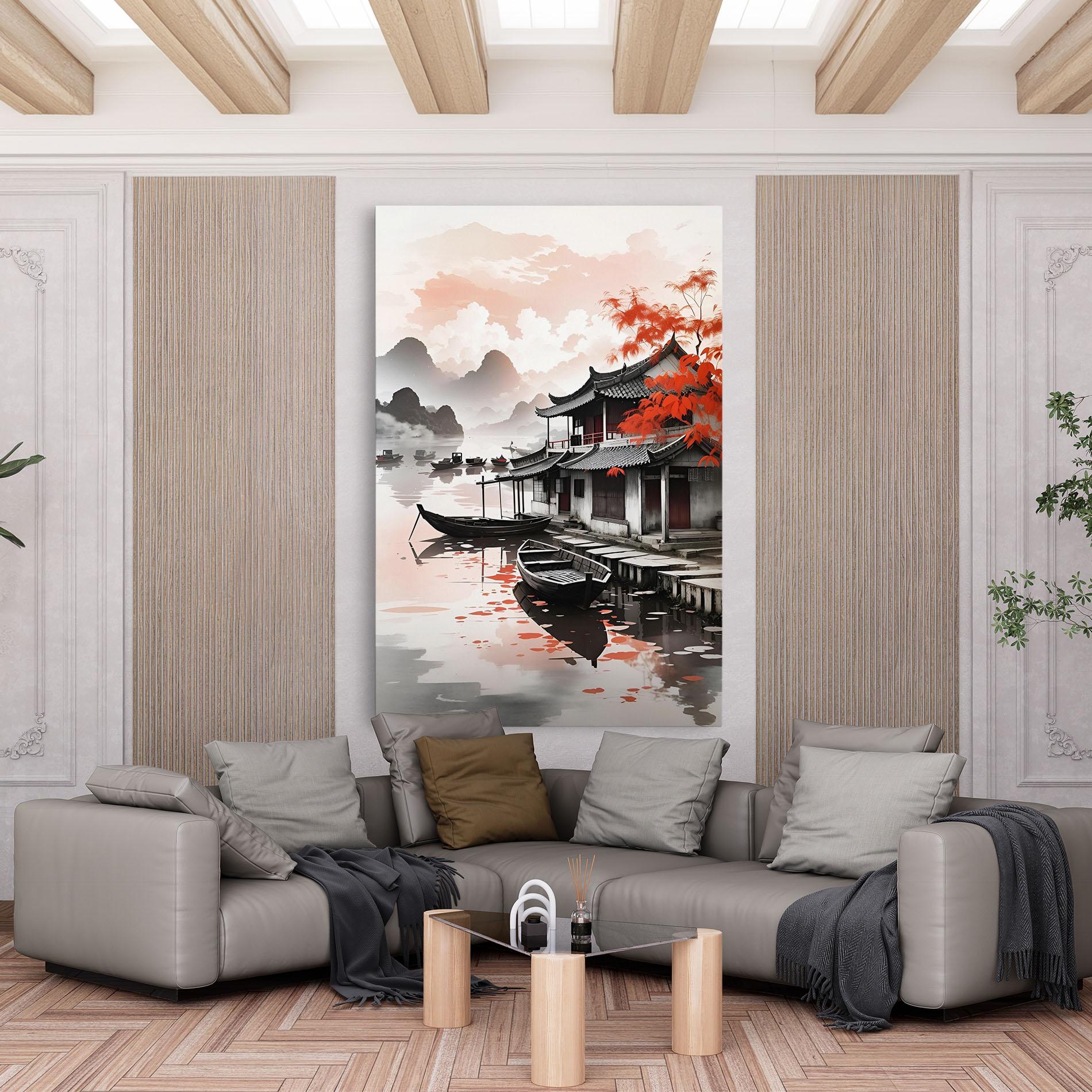 Leinwandbild Architecture Reflections mockup 6