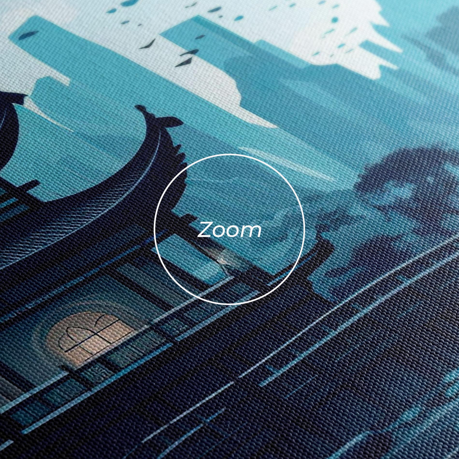 Leinwandbild Chinese Cartoon mockup 3