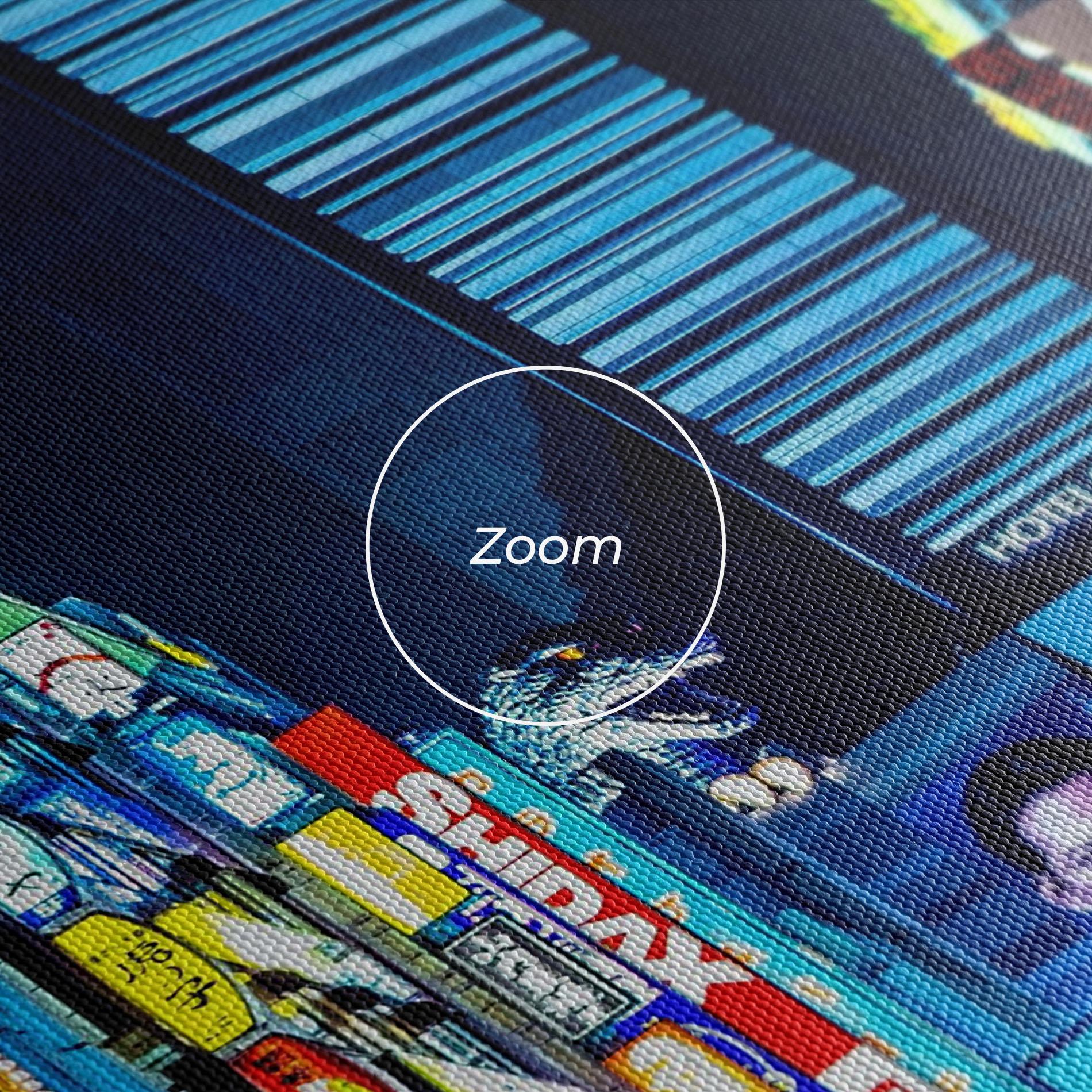 Leinwandbild Colorful City Lights mockup 3