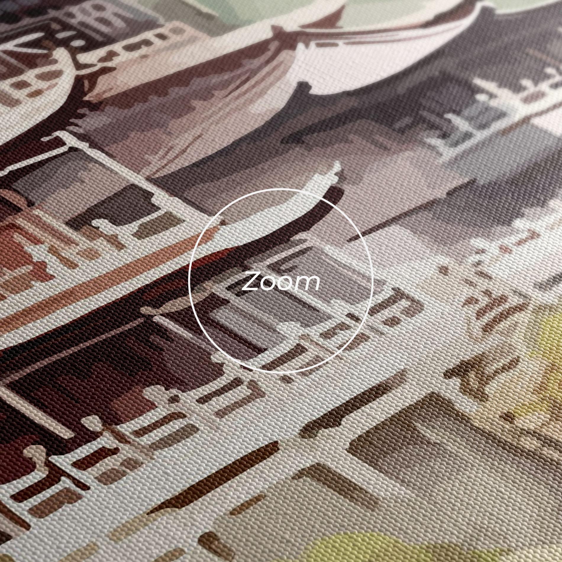 Leinwandbild Temple Painting mockup 3