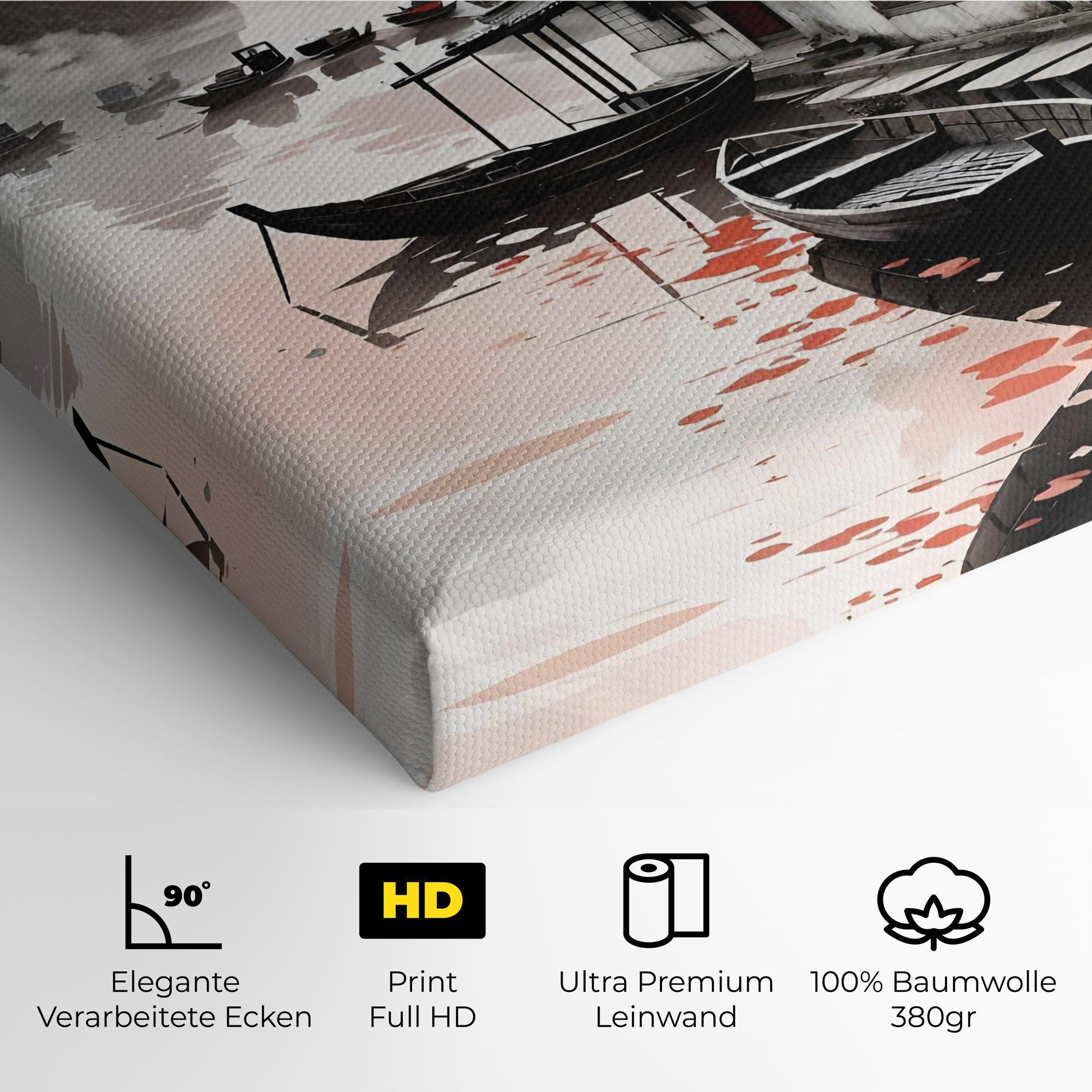 Leinwandbild Architecture Reflections mockup 4