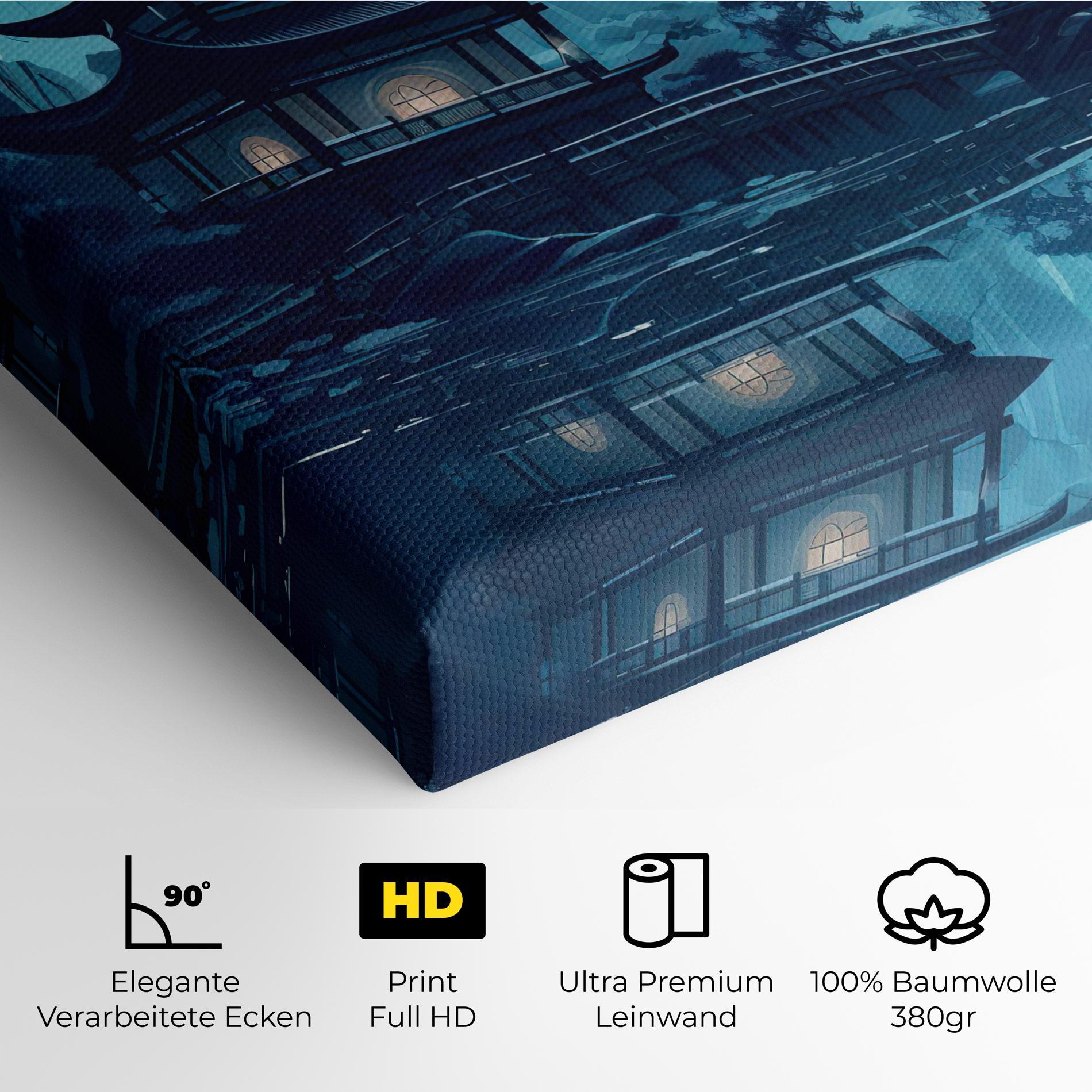 Leinwandbild Chinese Cartoon mockup 4