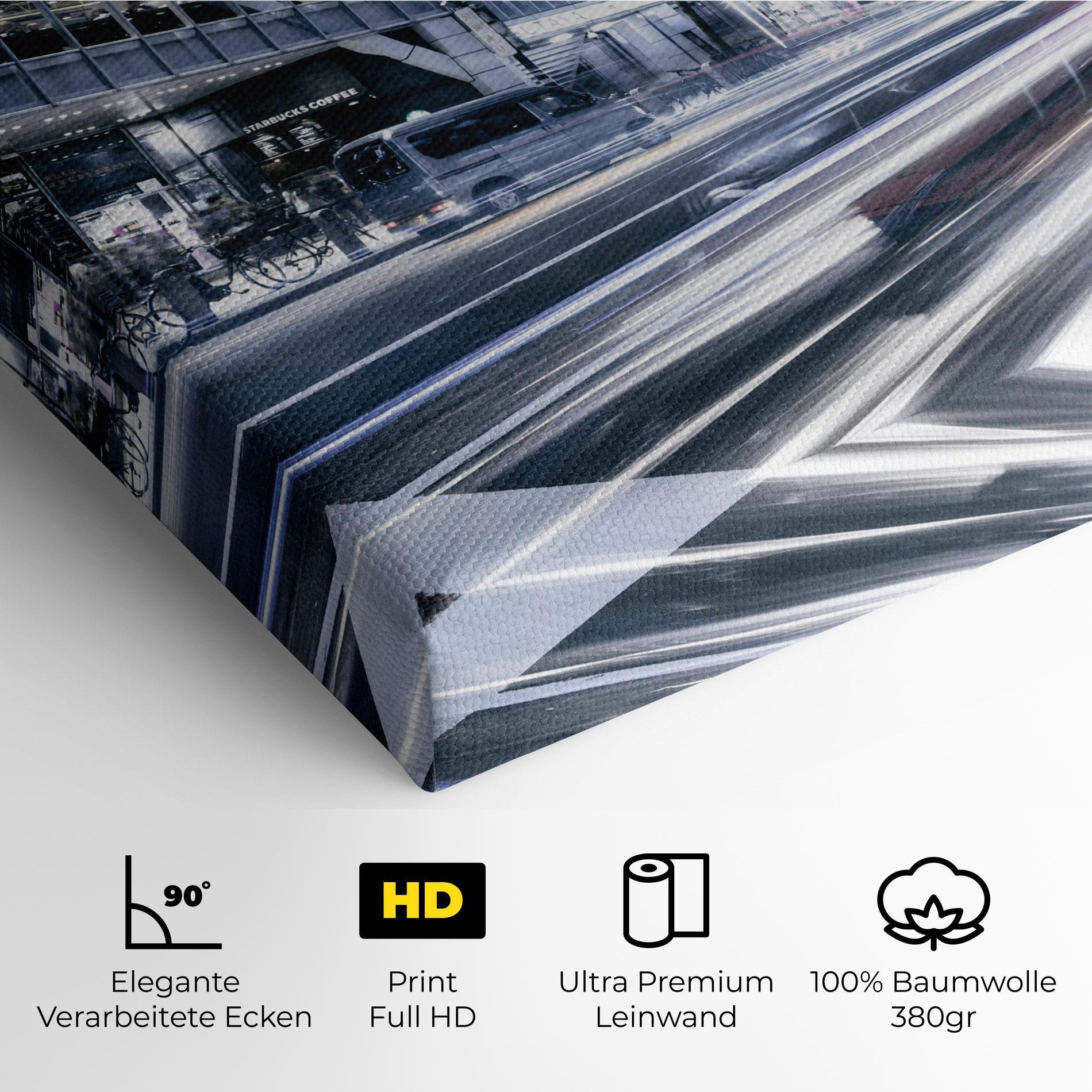 Leinwandbild Road Traffic mockup 4