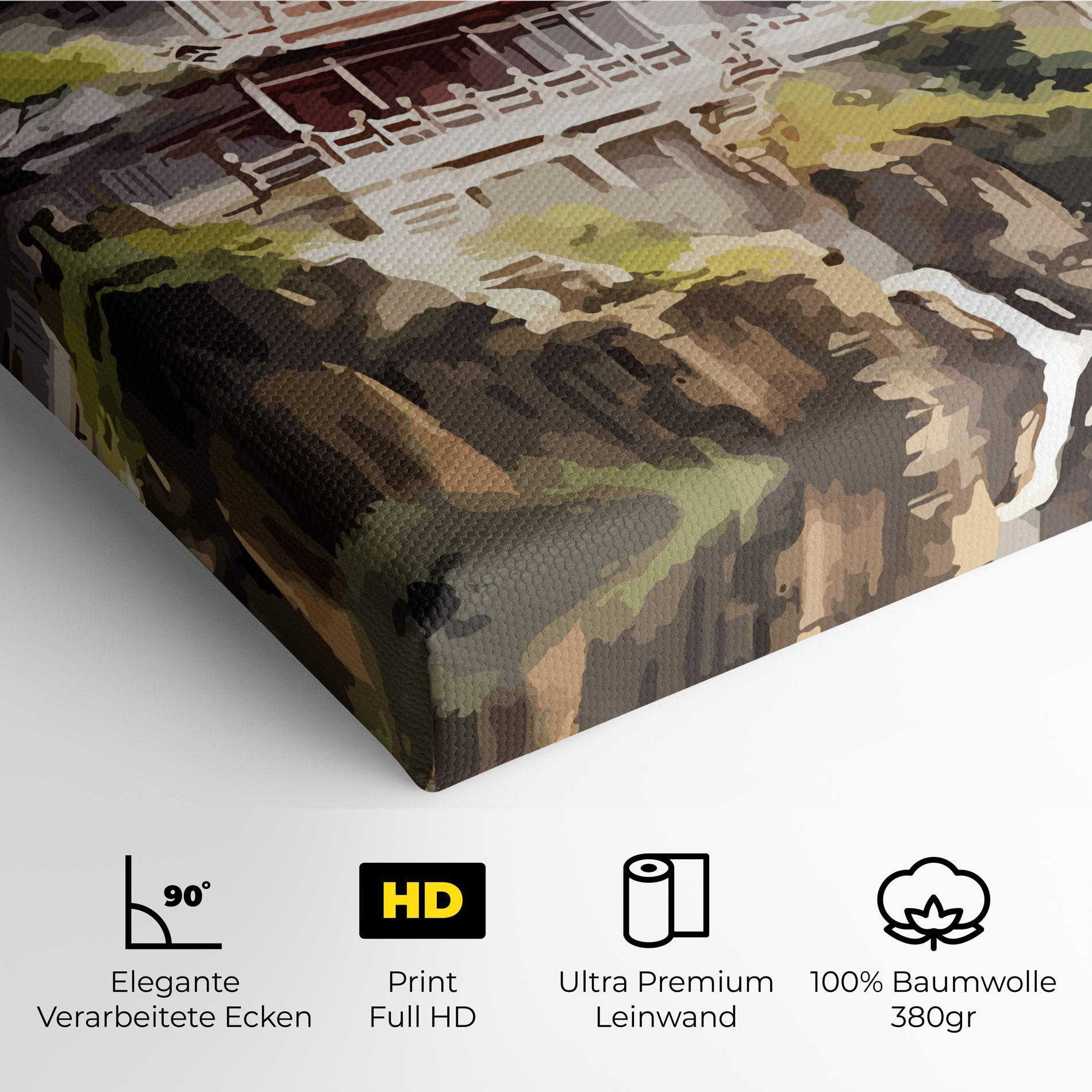 Leinwandbild Temple Painting mockup 4