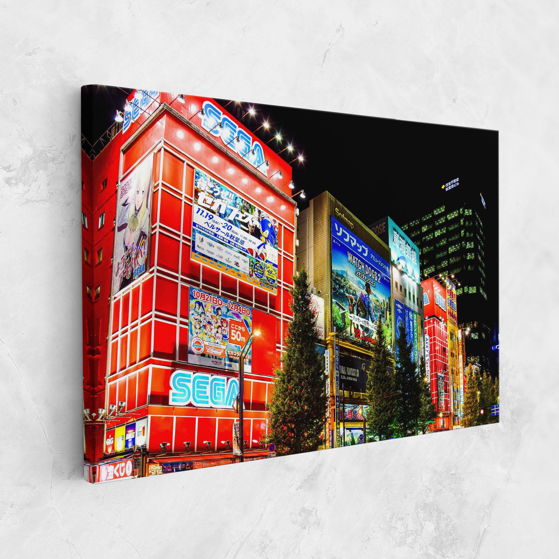 Leinwandbild Akihabara Night mockup 1