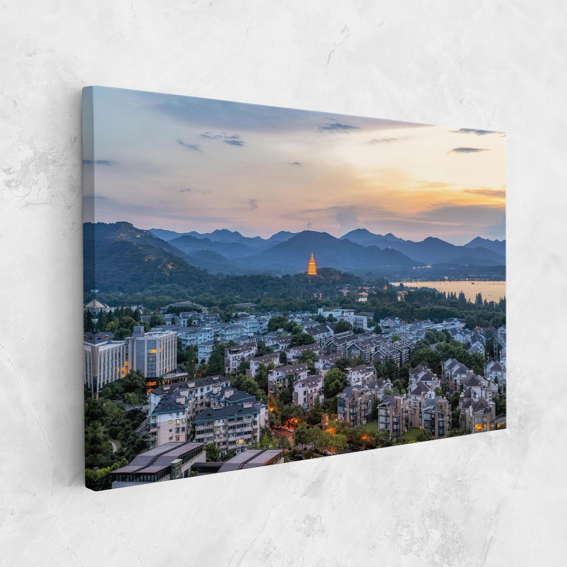 Leinwandbild Hangzhou China mockup 1