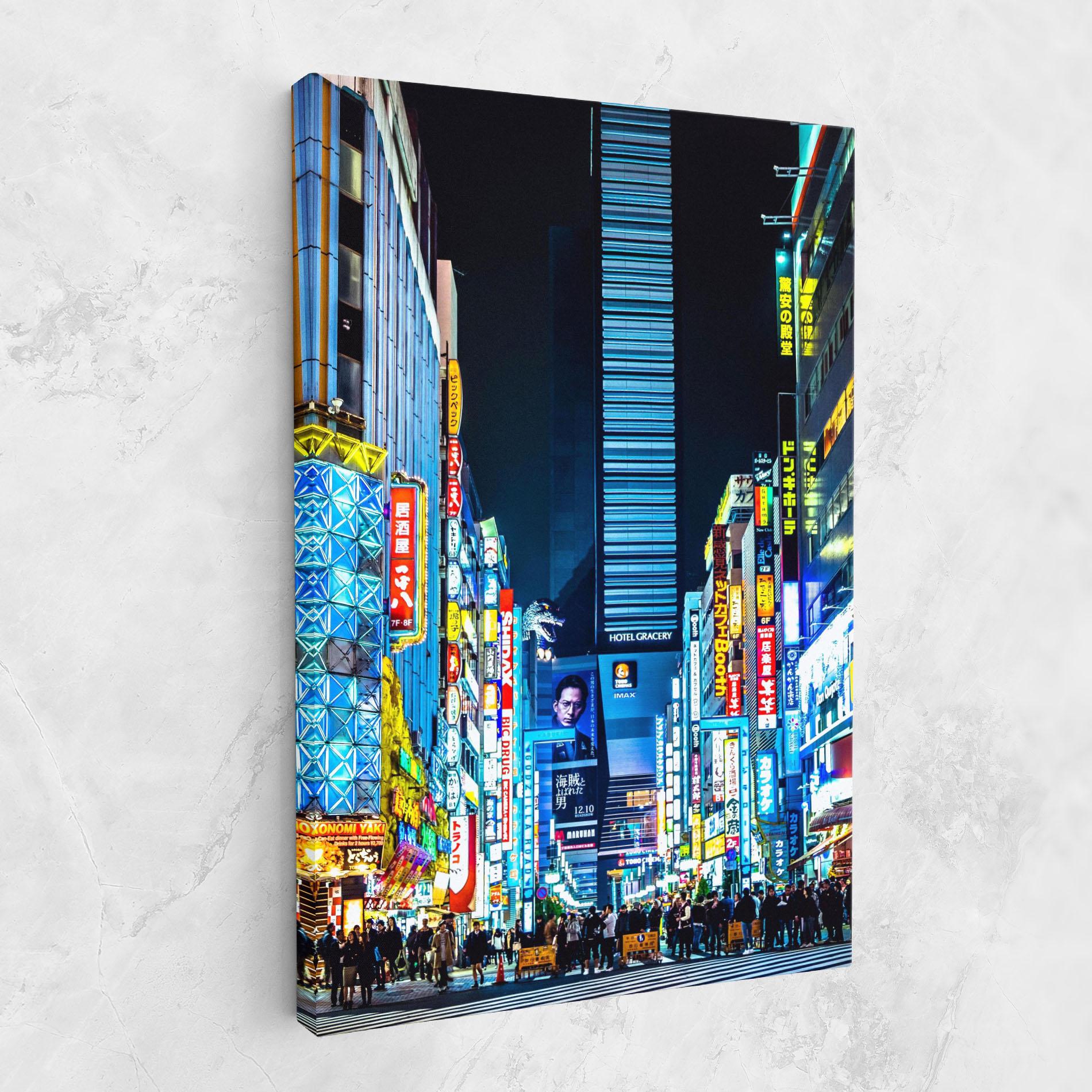 Leinwandbild Colorful City Lights mockup 1