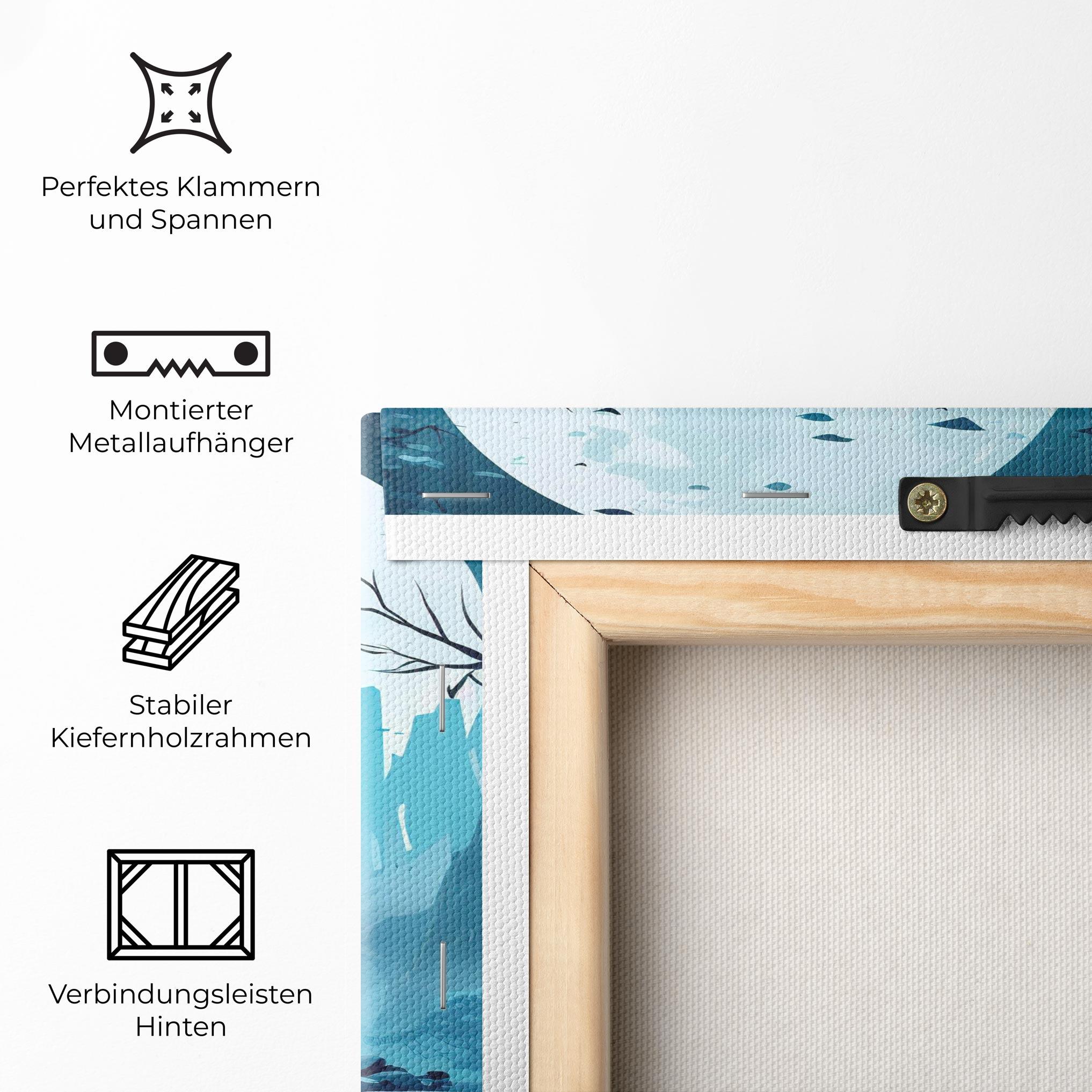 Leinwandbild Chinese Cartoon mockup 5