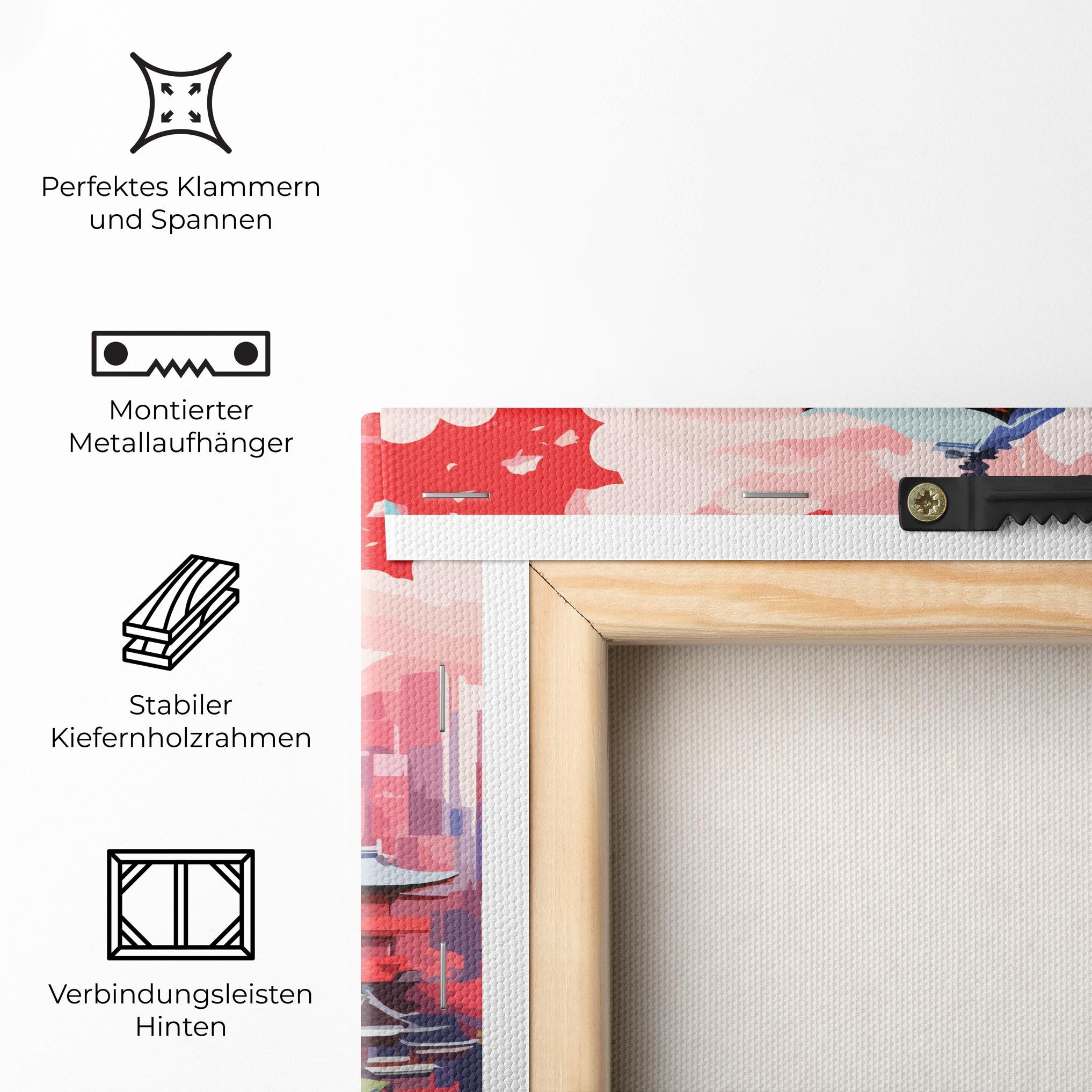 Leinwandbild City Style Art mockup 5