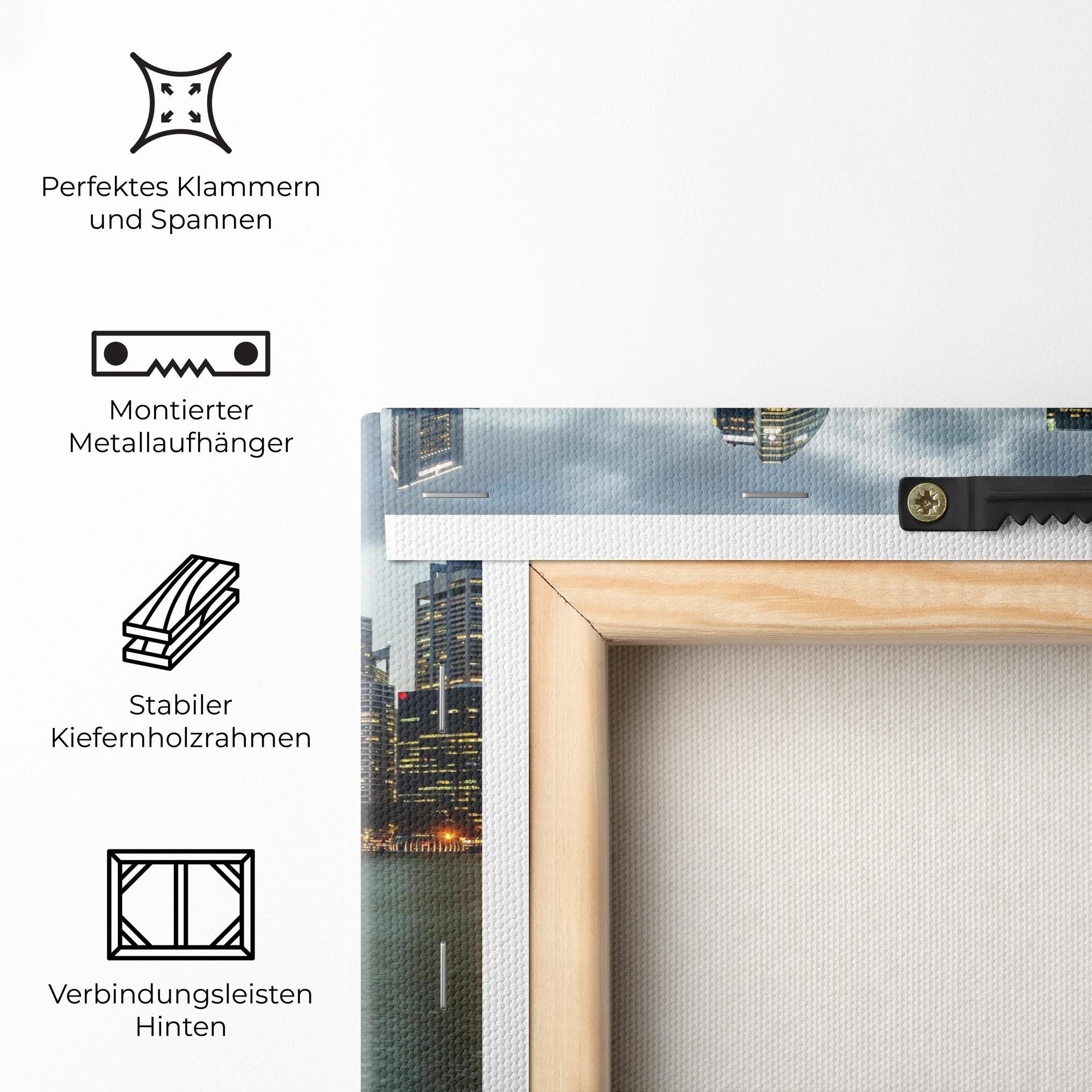 Leinwandbild Singapore Skyline mockup 5
