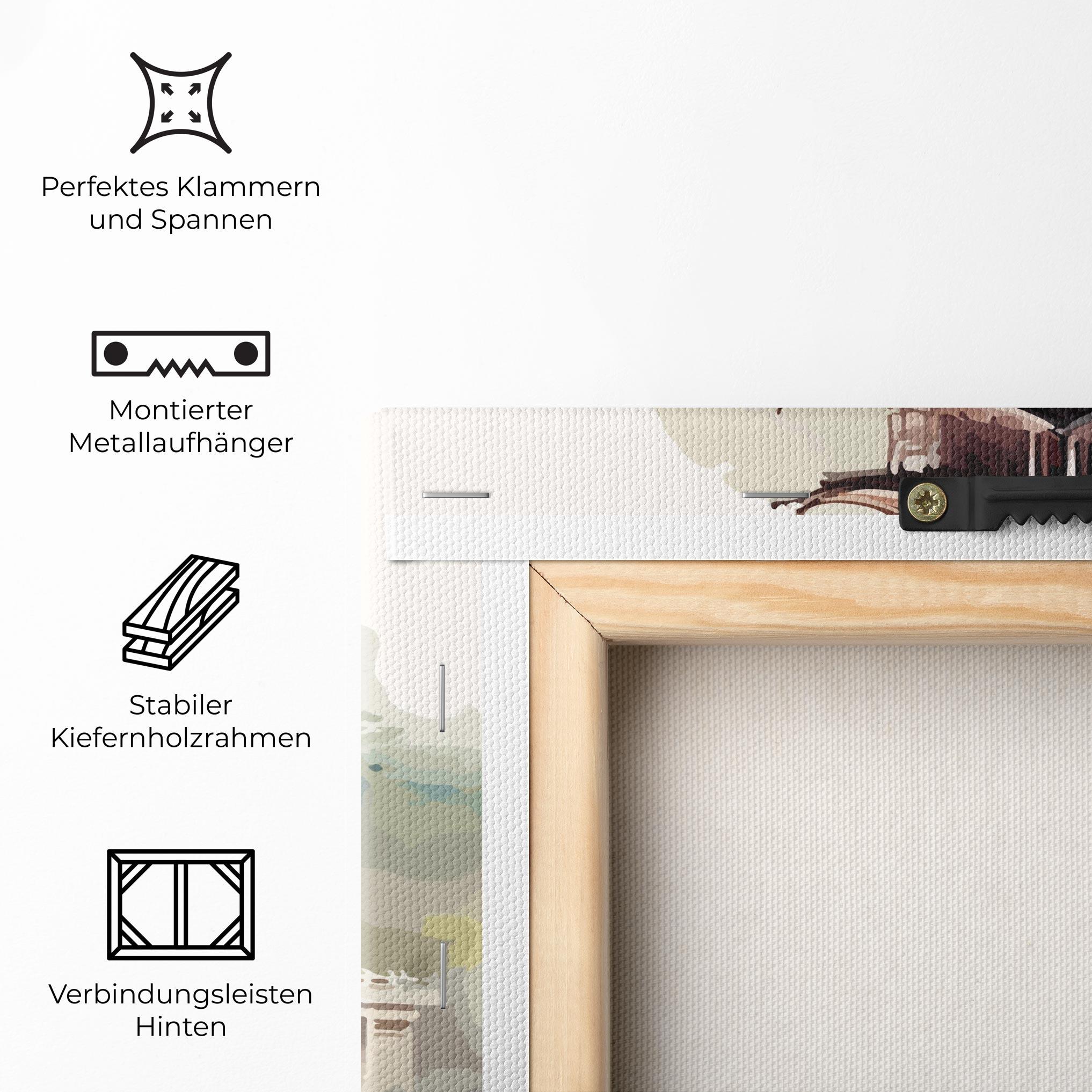 Leinwandbild Temple Painting mockup 5