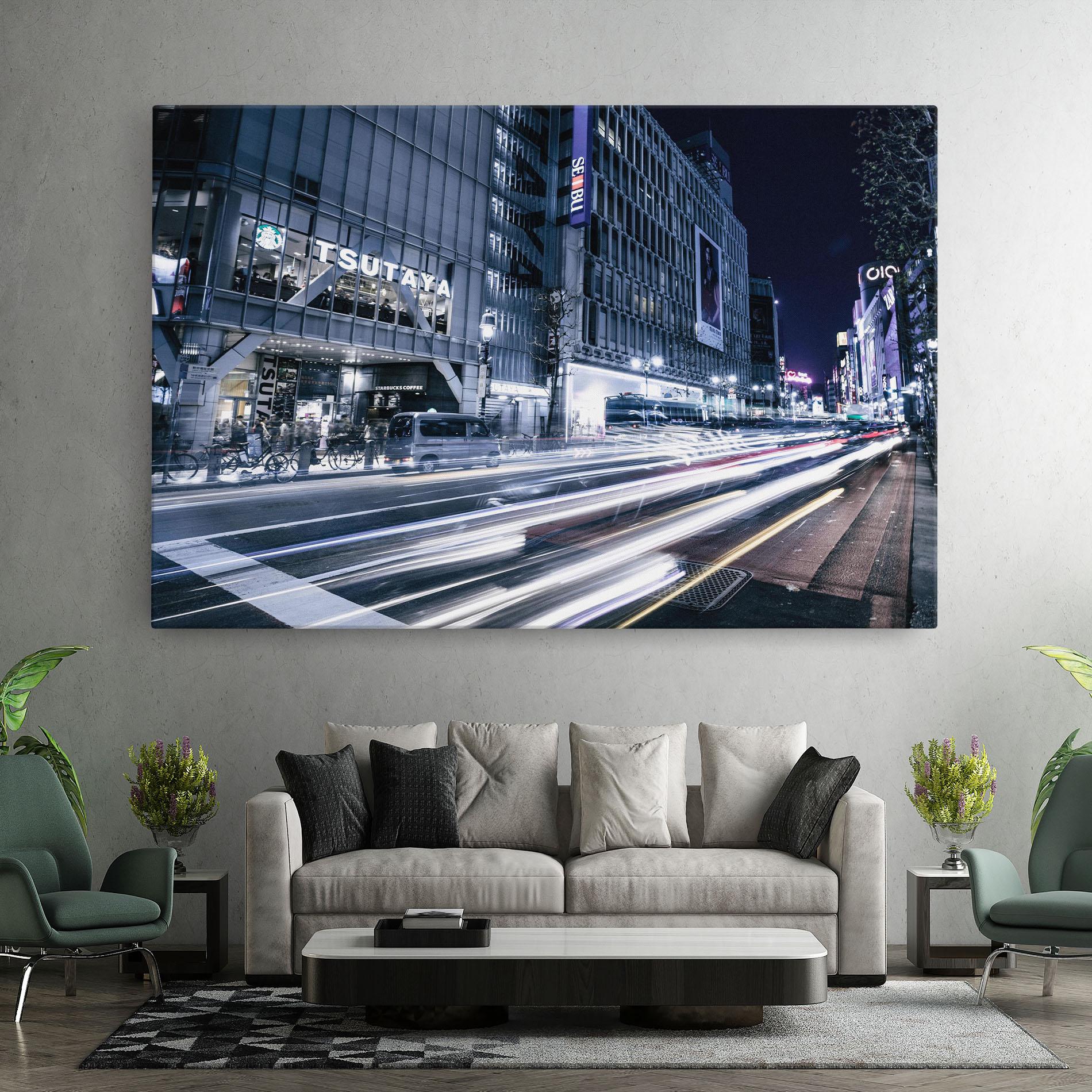 Leinwandbild Road Traffic mockup 7