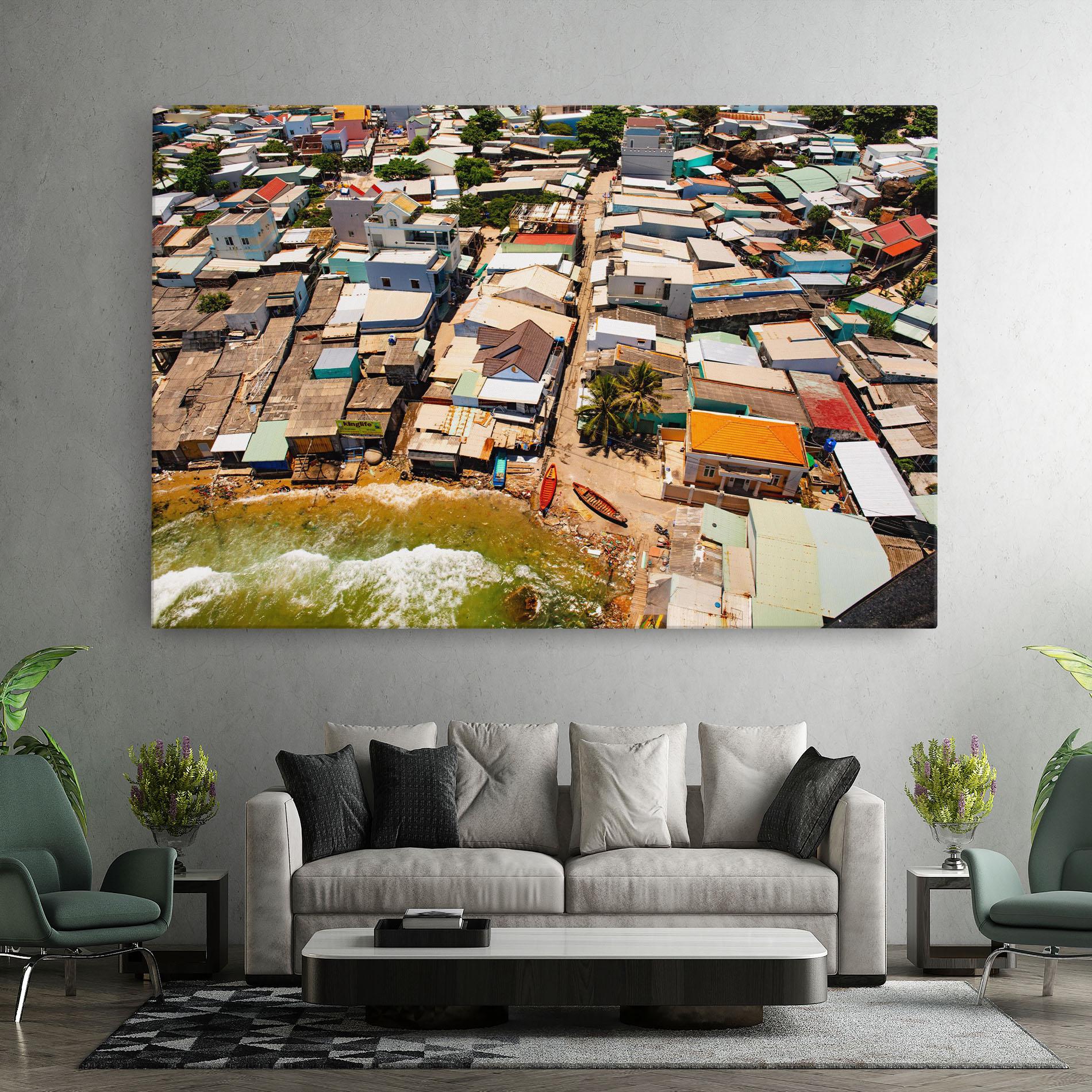 Leinwandbild Vietnam Slums mockup 7