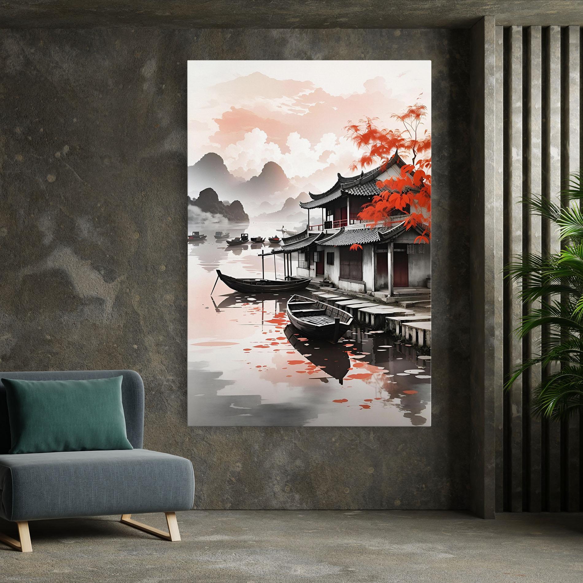 Leinwandbild Architecture Reflections mockup 7