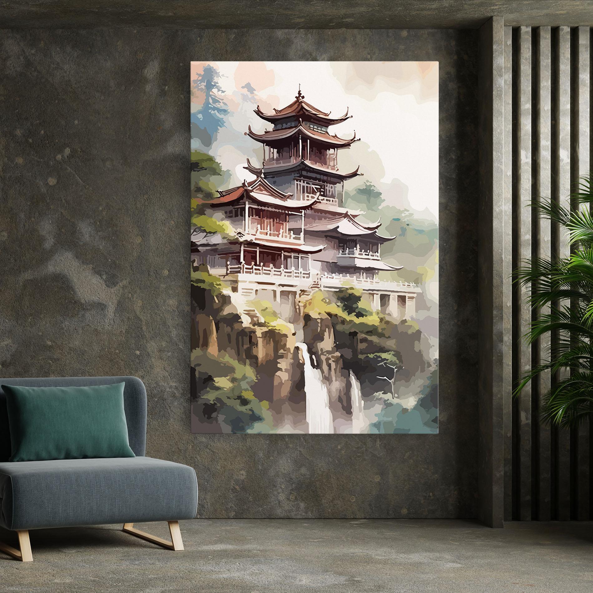 Leinwandbild Temple Painting mockup 7
