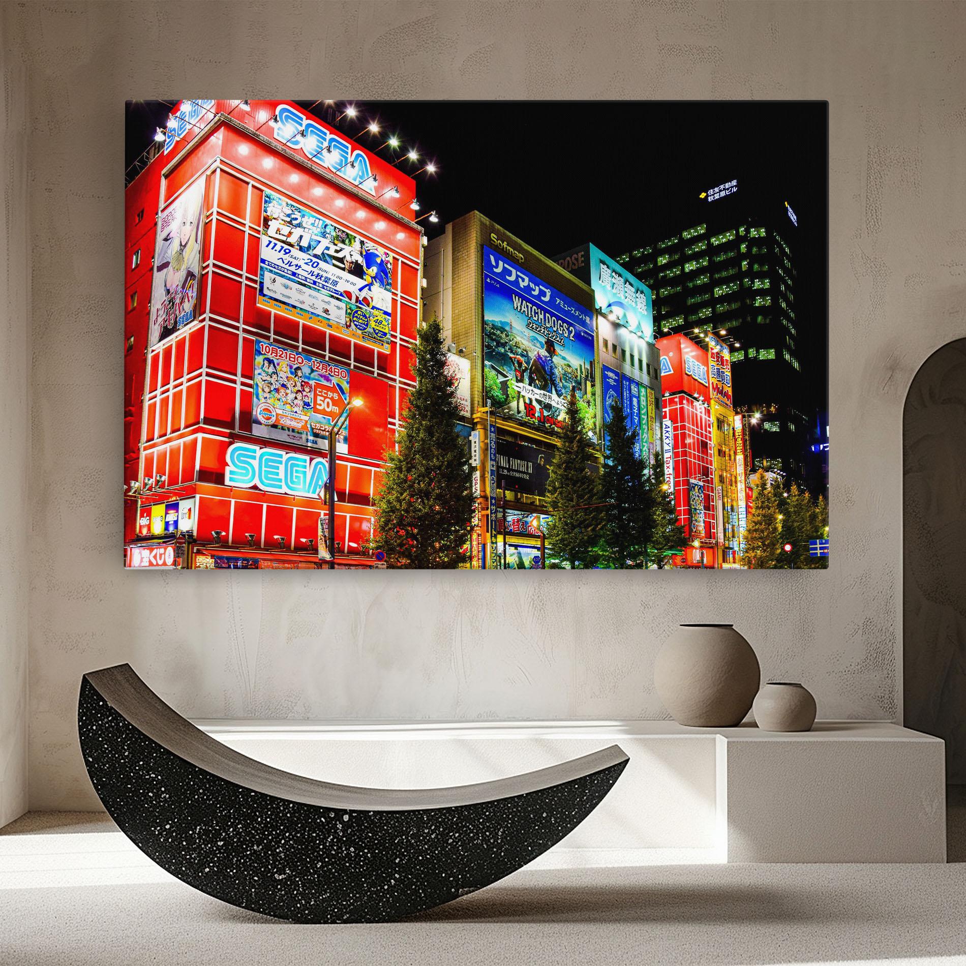 Leinwandbild Akihabara Night mockup 8