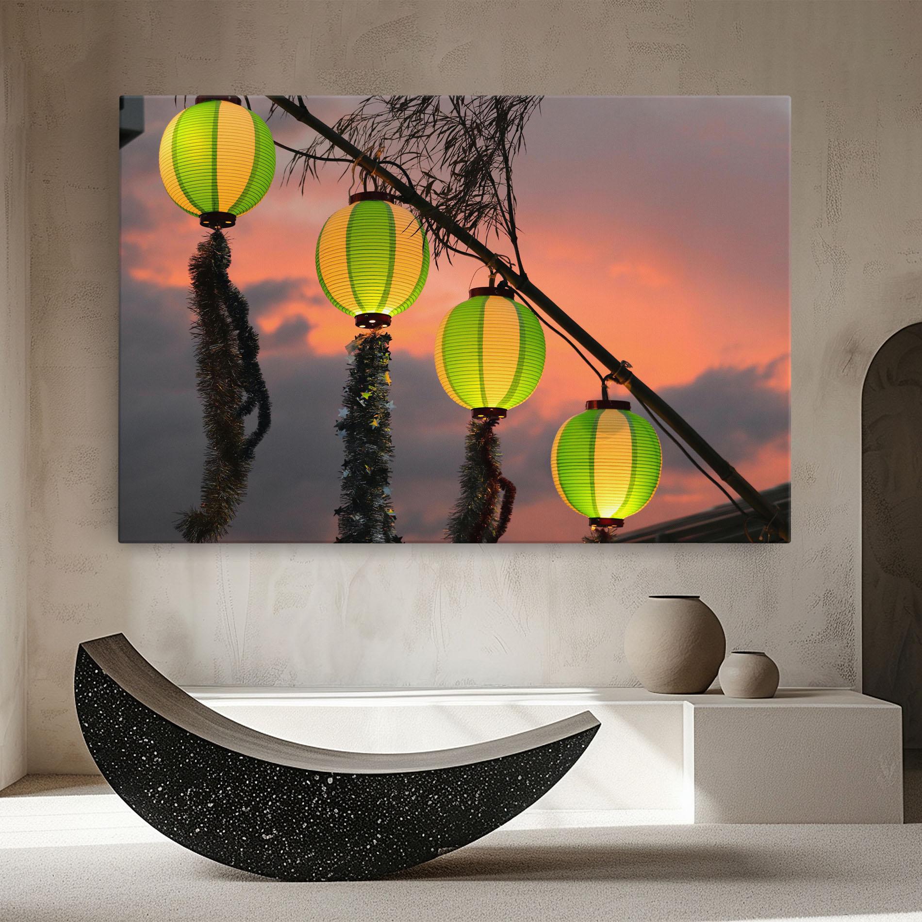 Leinwandbild Green Lights mockup 8