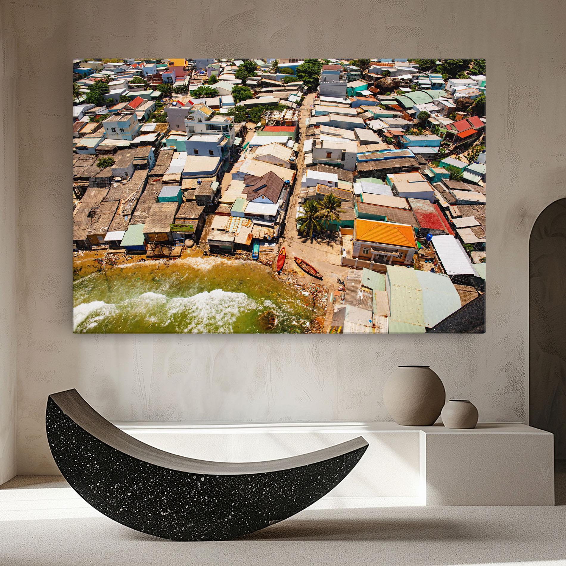 Leinwandbild Vietnam Slums mockup 8