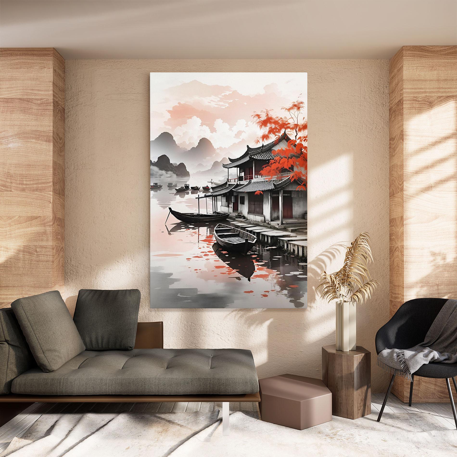 Leinwandbild Architecture Reflections mockup 8