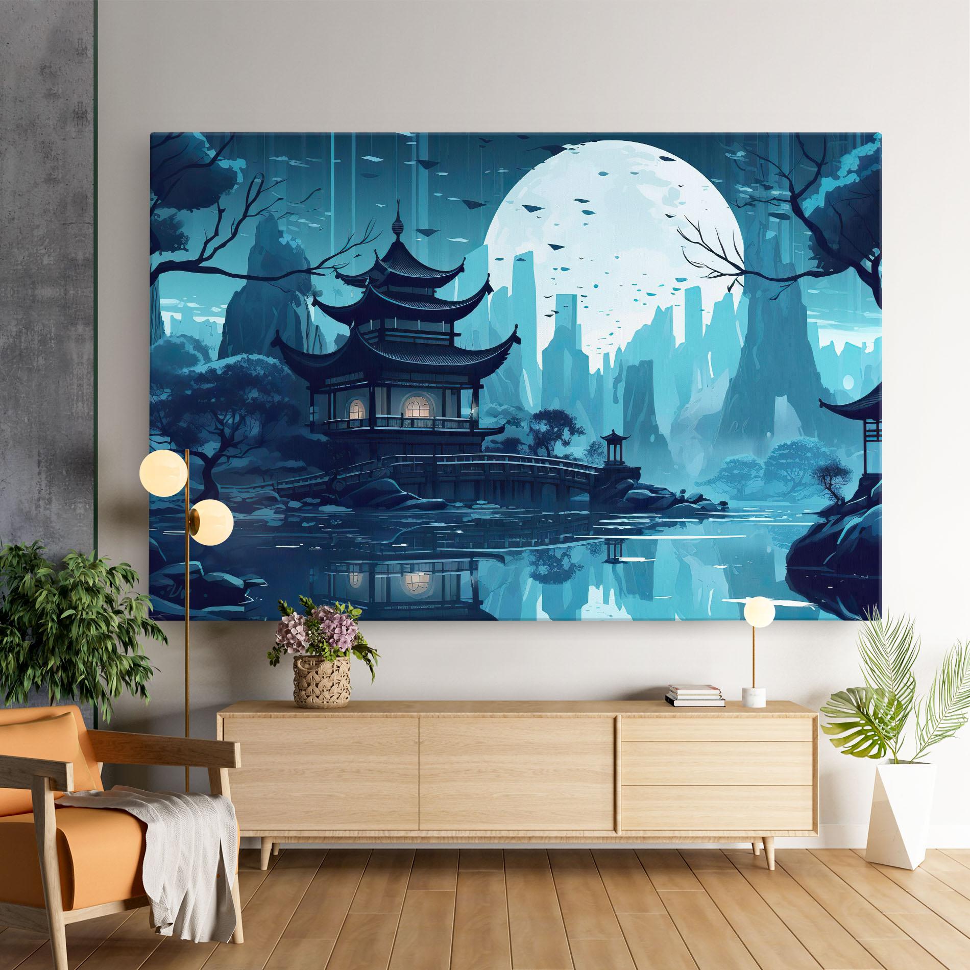 Leinwandbild Chinese Cartoon mockup 9